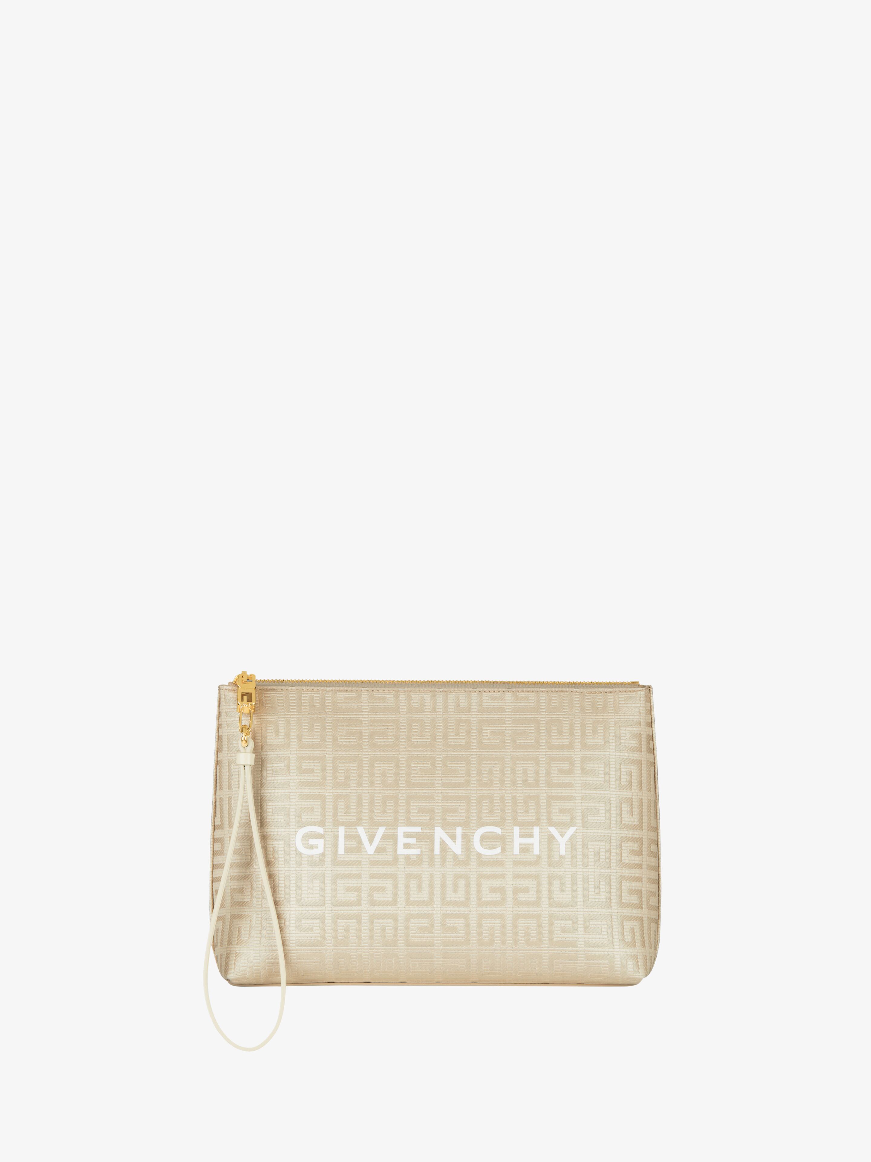 Shop Givenchy Travel Pouch In 4g Coated Canvas In Multicolor