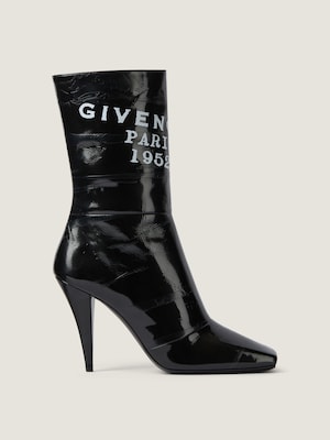 Bottines Sliced Square en cuir brillant GIVENCHY Tape