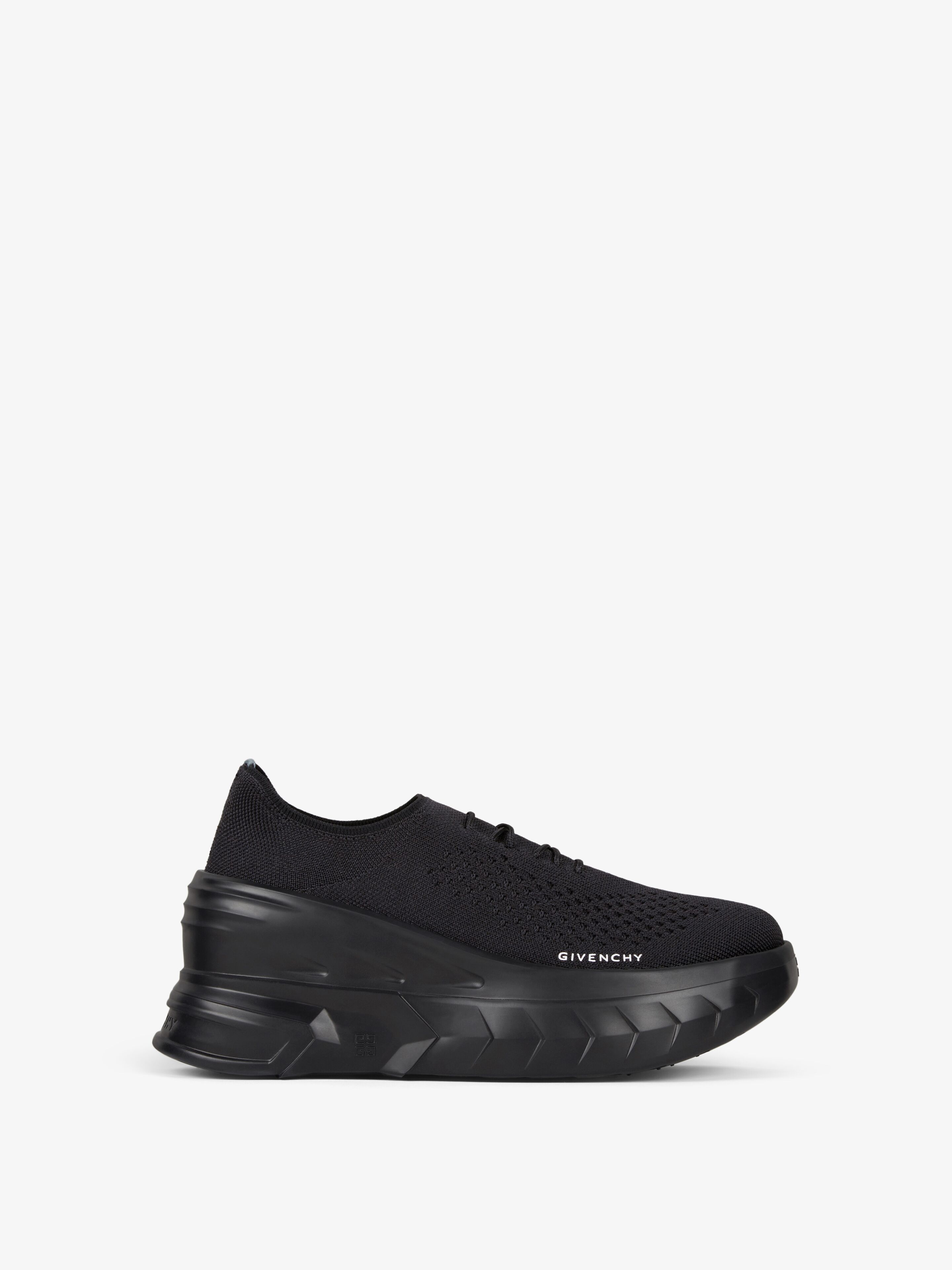 Givenchy - Sneakers Compensées Marshmallow En Gomme Et Maille - Noir - pour Femme - Taille : 41