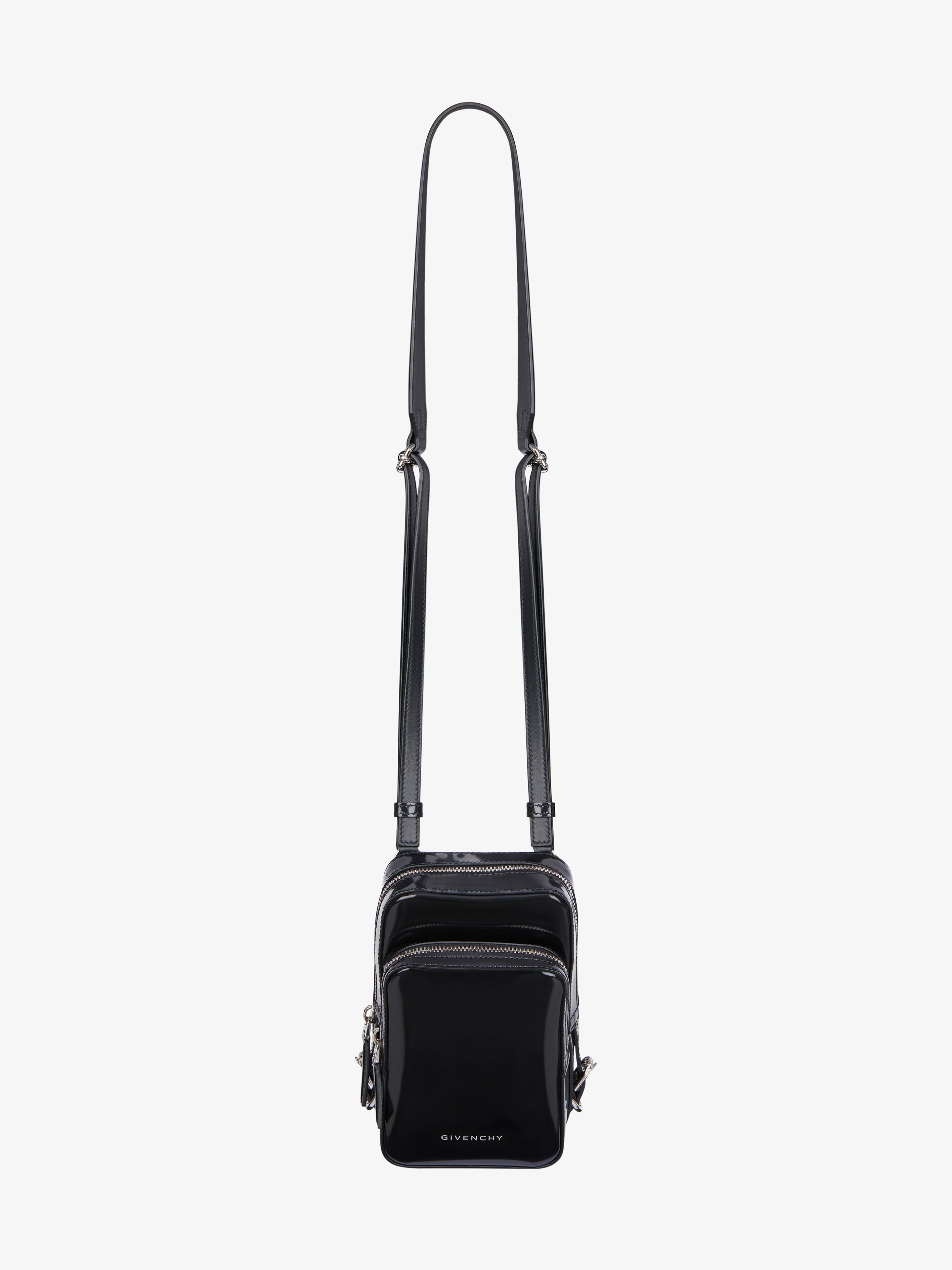 Small Pandora camera bag in shiny leather in - black | Givenchy DE