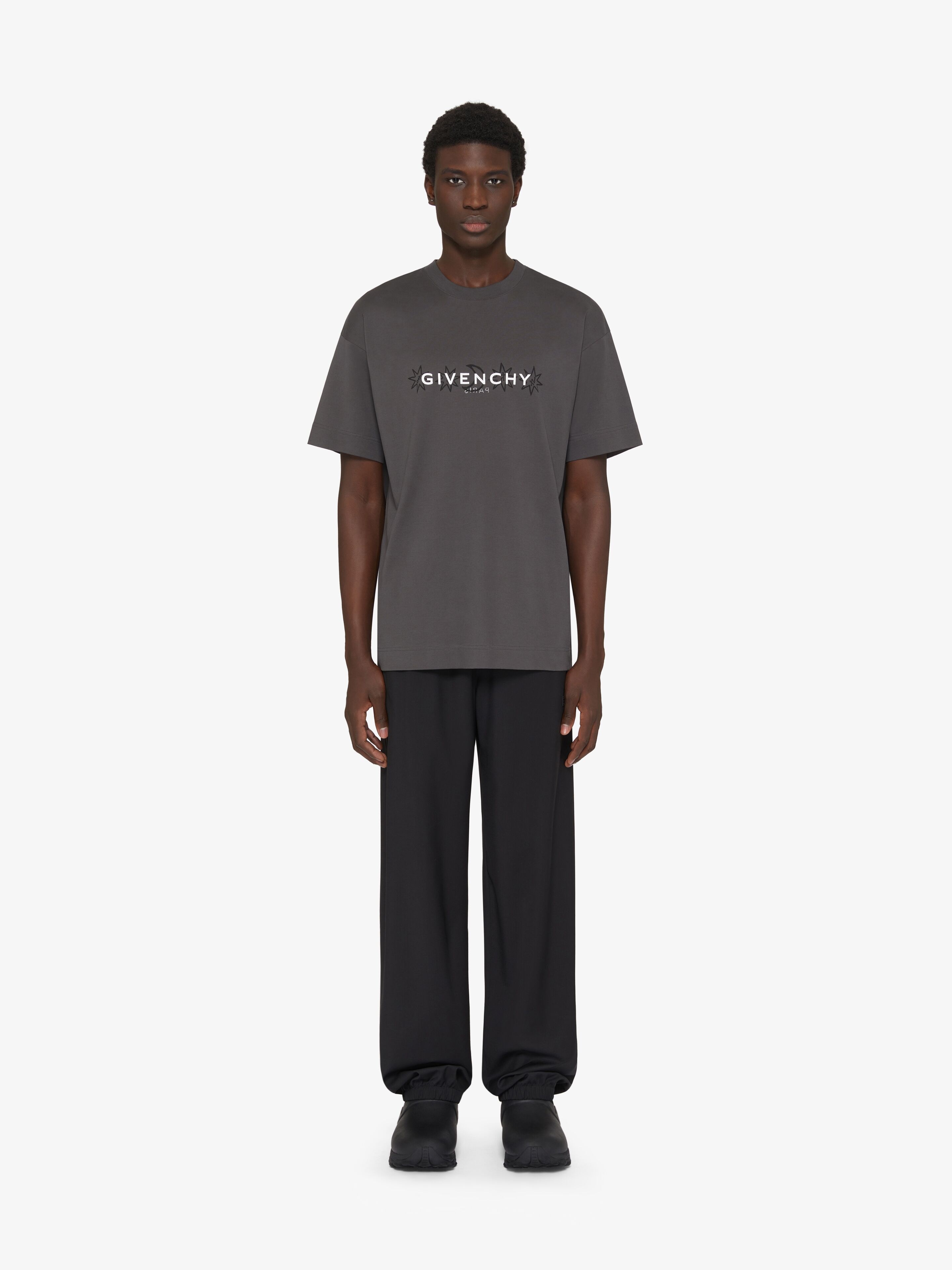 GIVENCHY Reverse t-shirt in cotton with Tarot print - rosewood