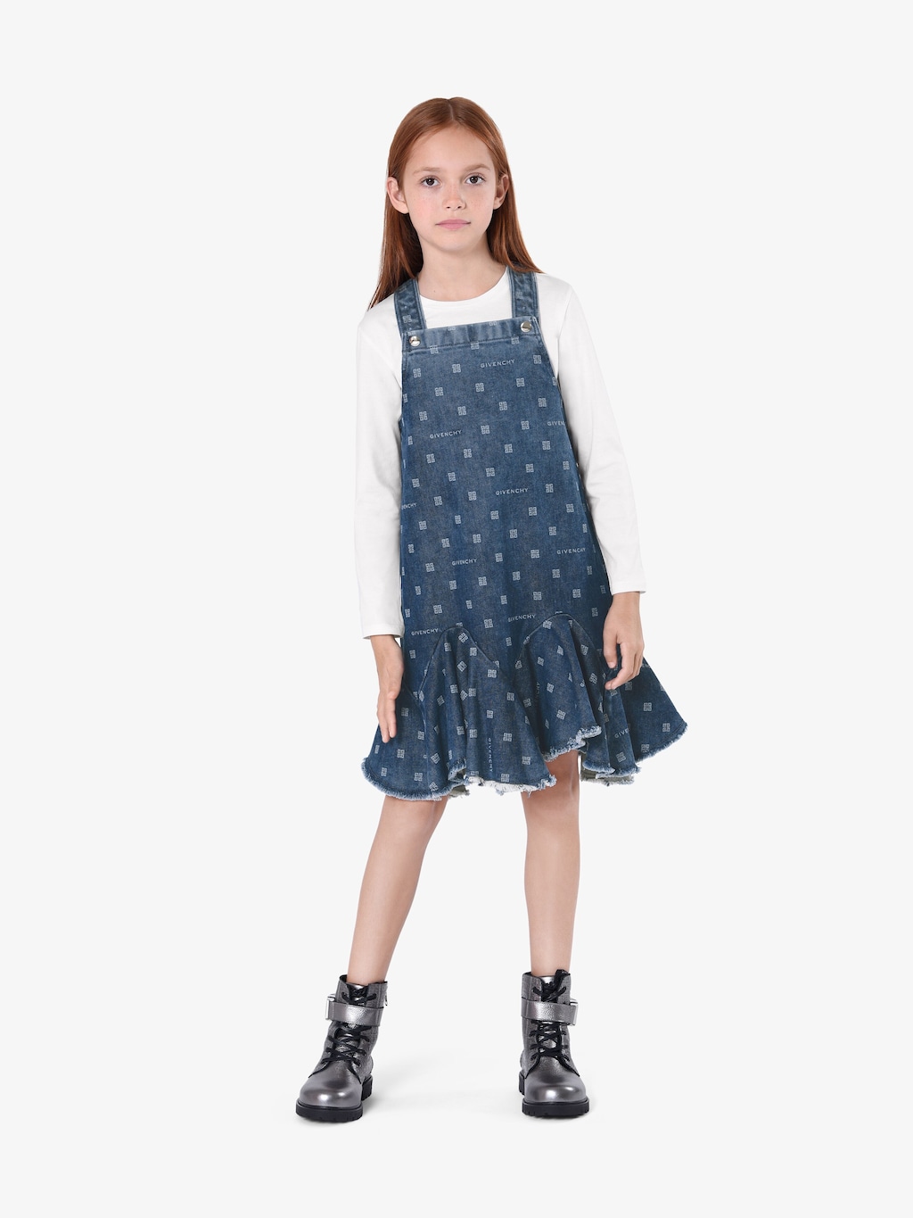 givenchy.com | Overall dress in Givency 4G denim