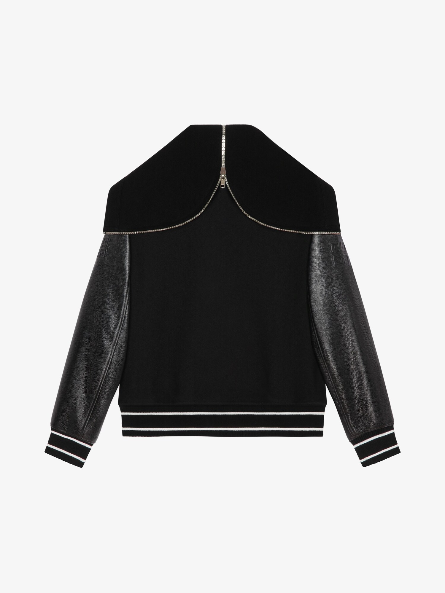 GIVENCHY hooded varsity jacket in wool and leather Givenchy CA Givenchy