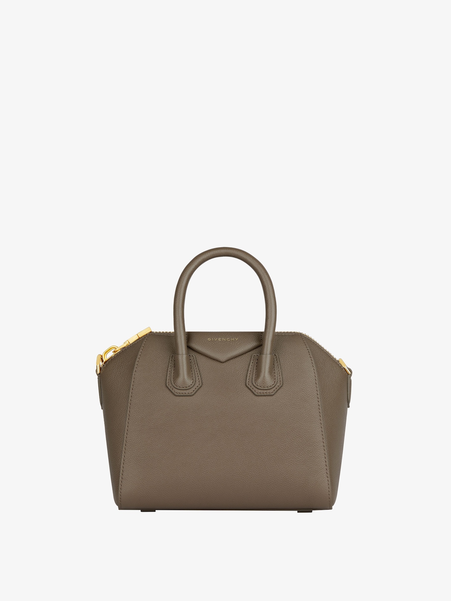 Mini Antigona bag in grained leather in - taupe | Givenchy US