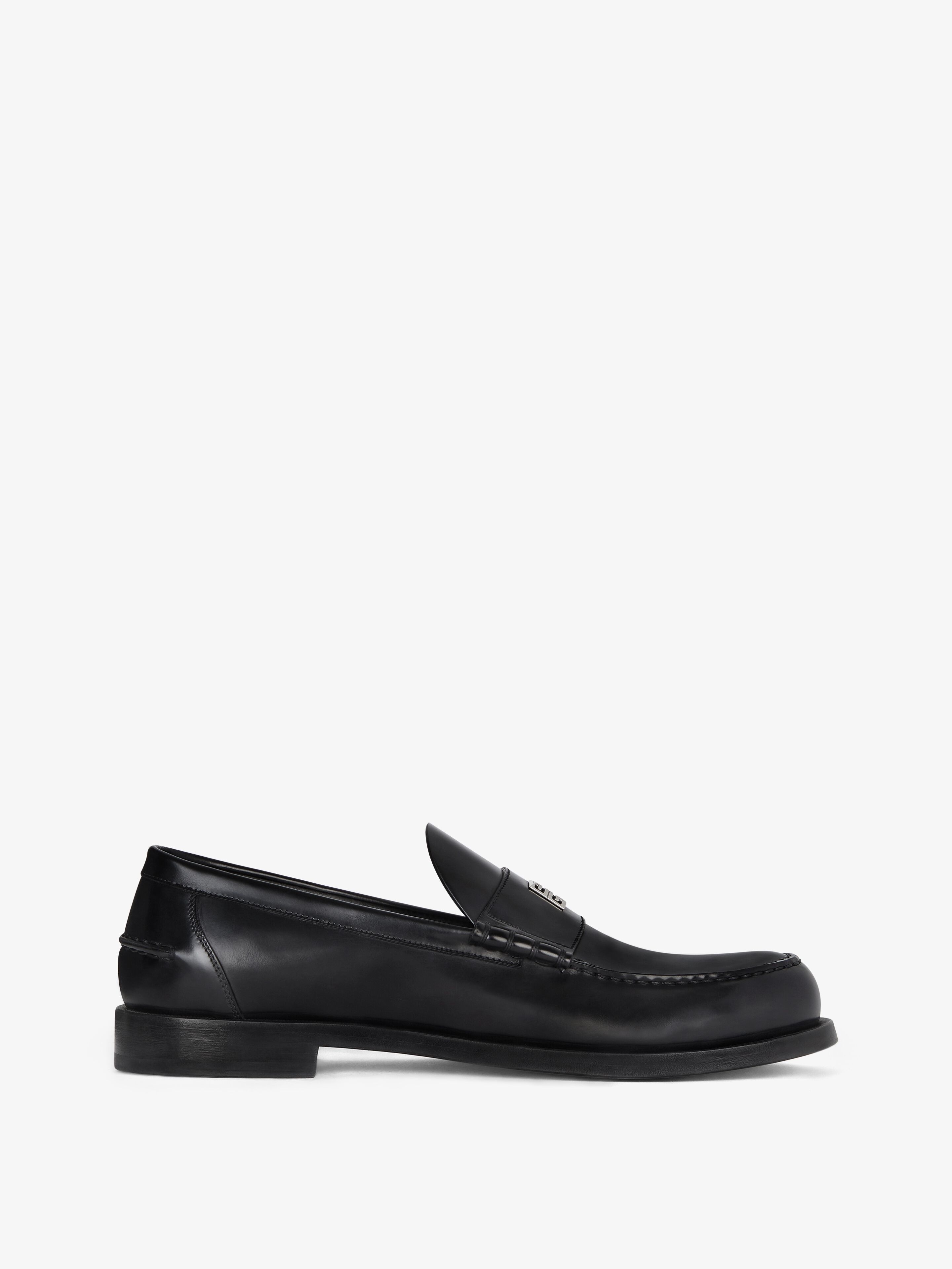Shop Givenchy Mr G Loafers In Leather In Black