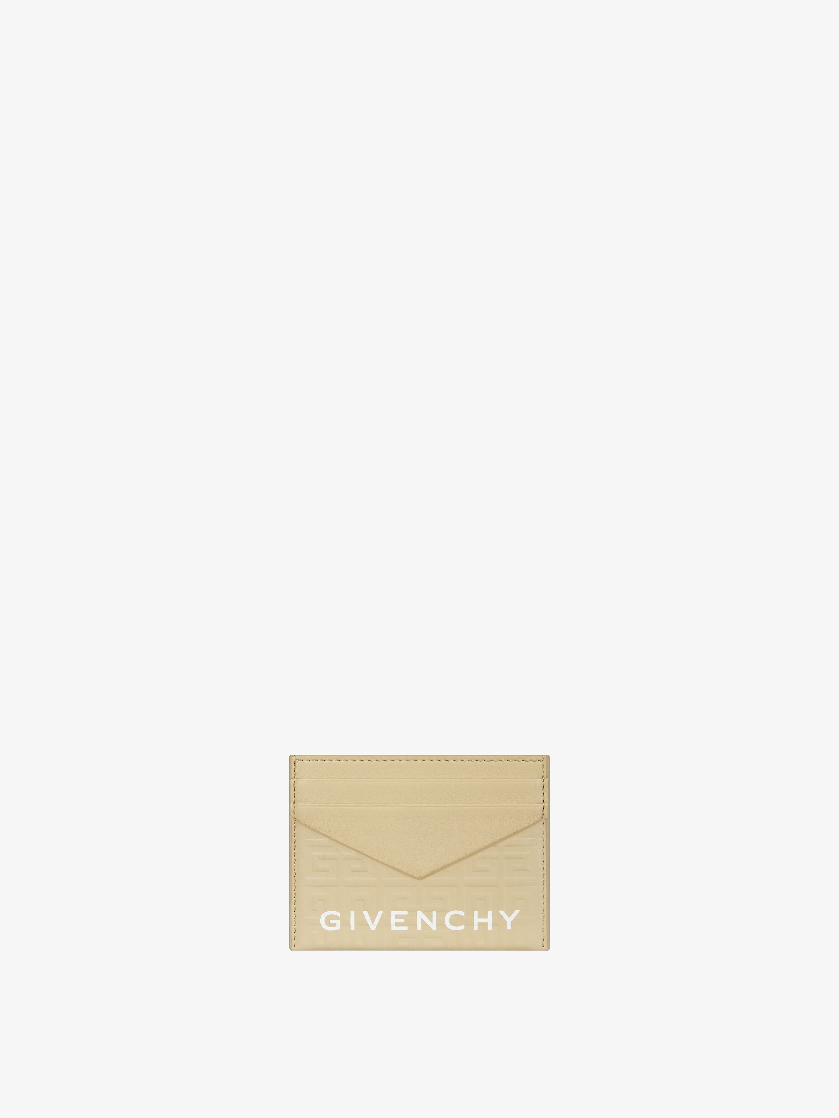 Shop Givenchy G-cut Card Holder In 4g Leather In Multicolor