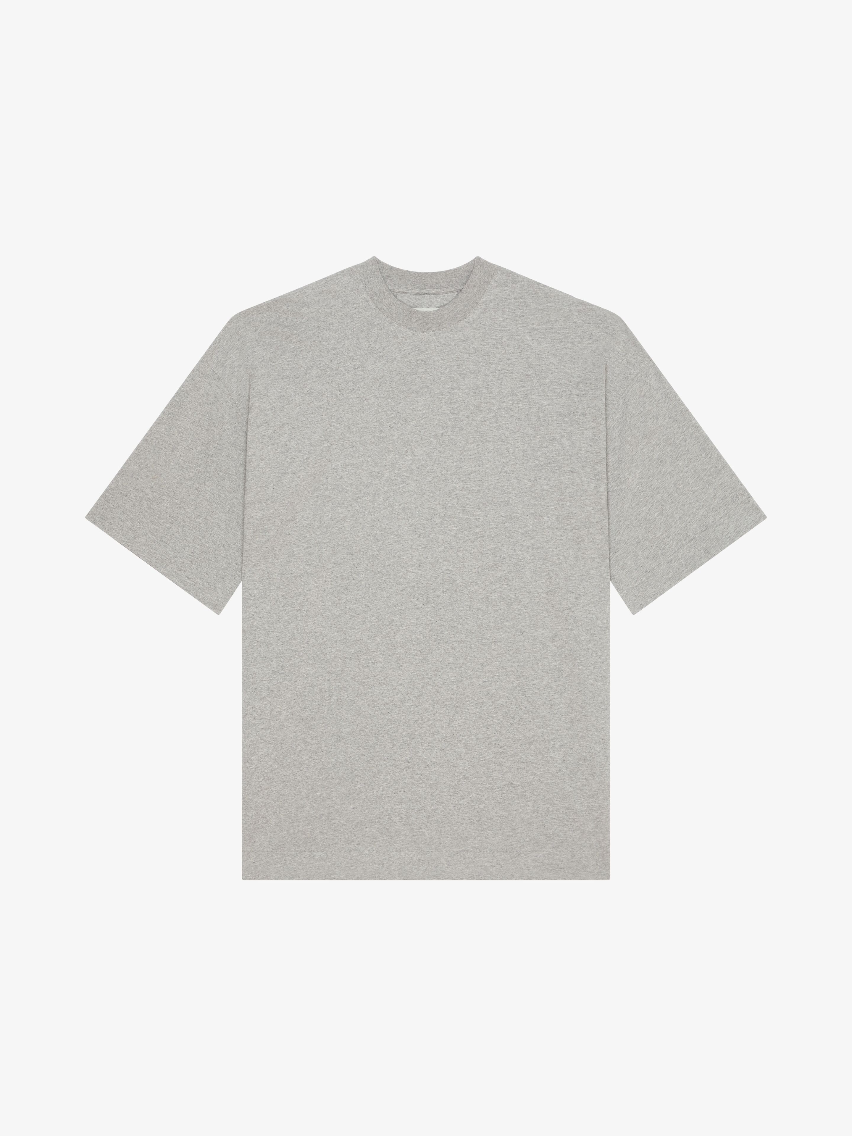 Givenchy - For Men - Wide Fit T-shirt In Cotton - Grey - For Men - Size: XL