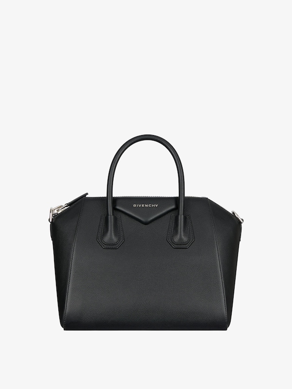 Small Antigona bag in grained leather - black | Givenchy US