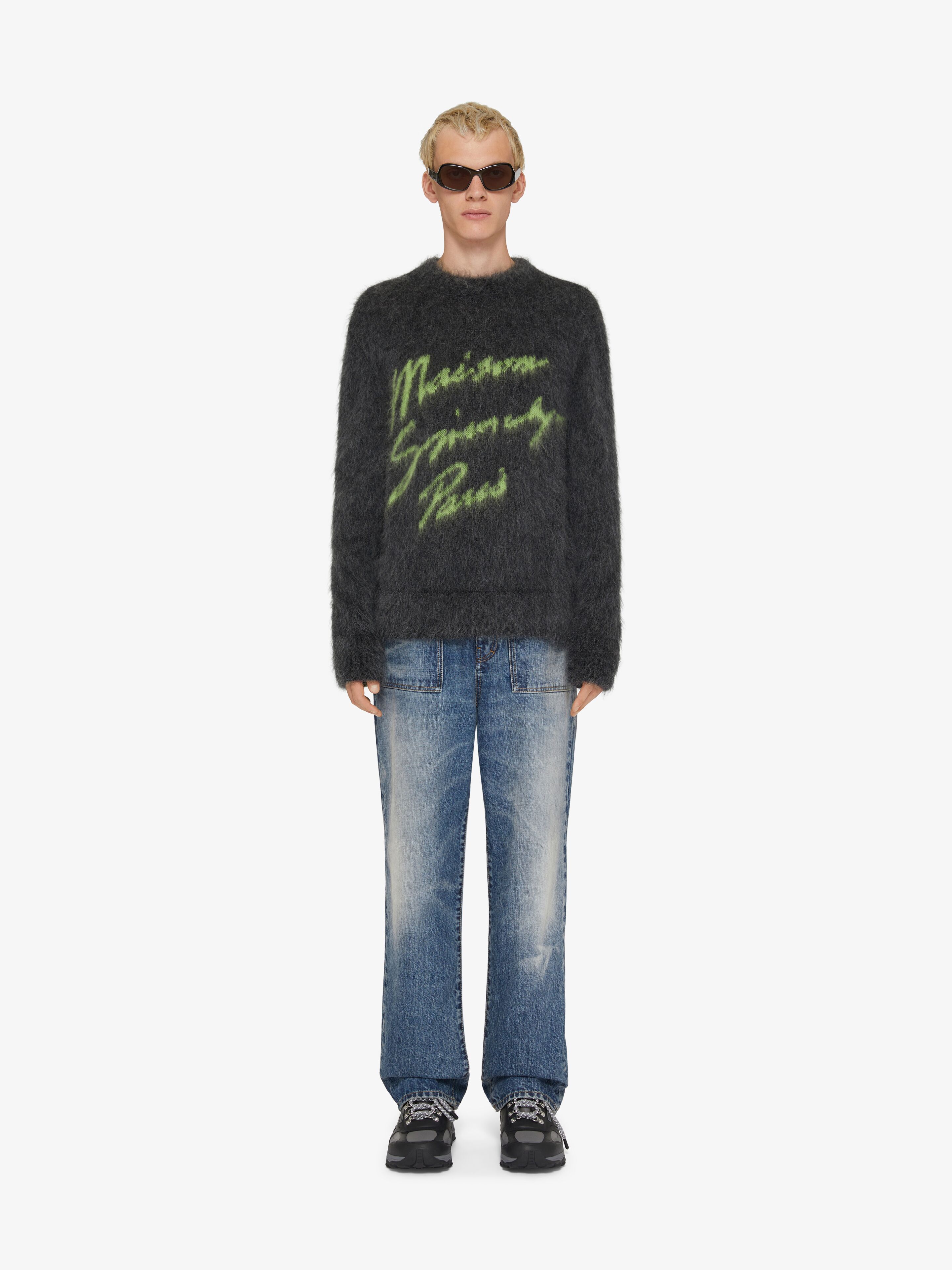 Maison GIVENCHY sweater in mohair - charcoal