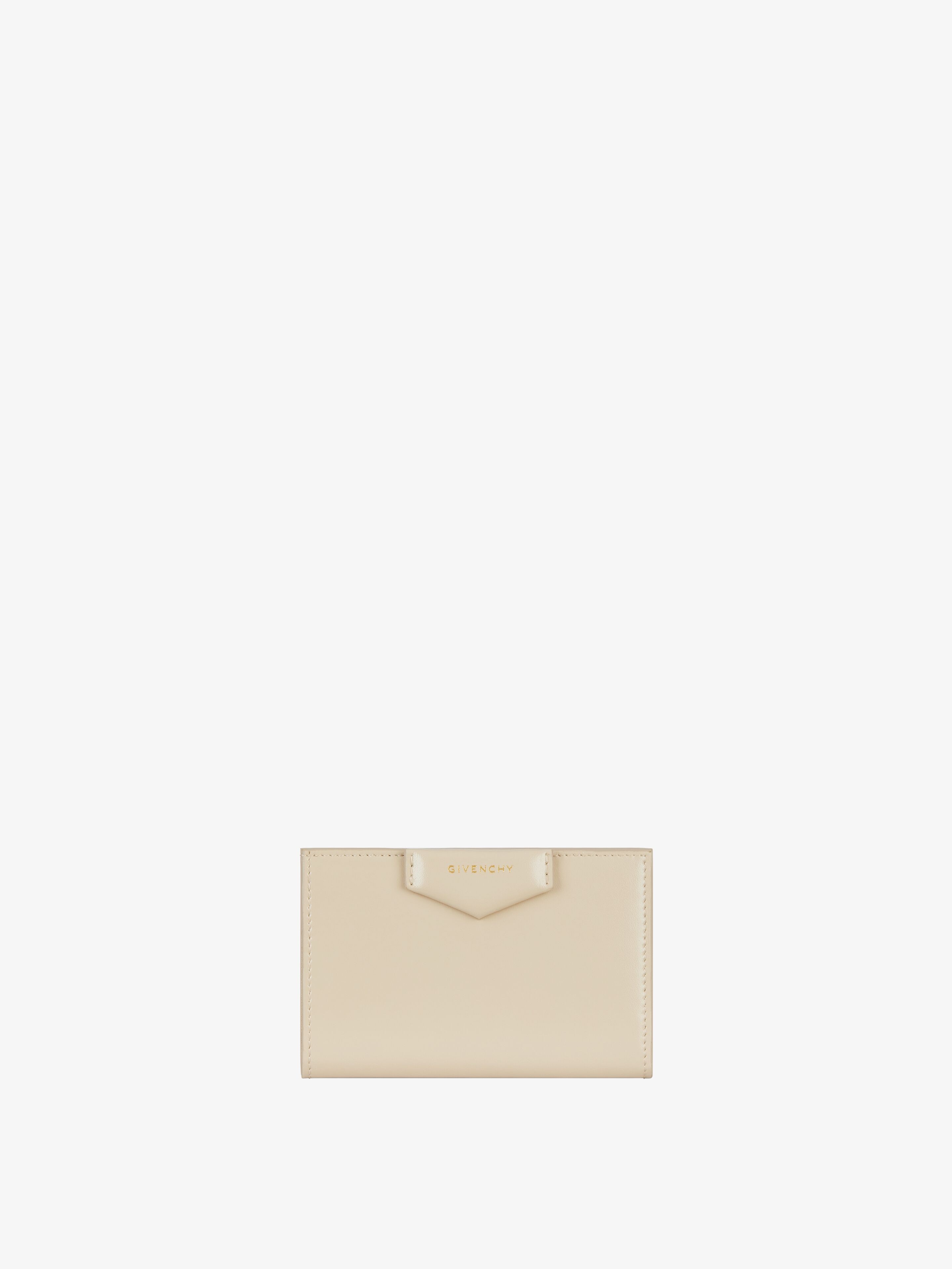 Shop Givenchy Antigona Bifold Wallet In Box Leather In Multicolor