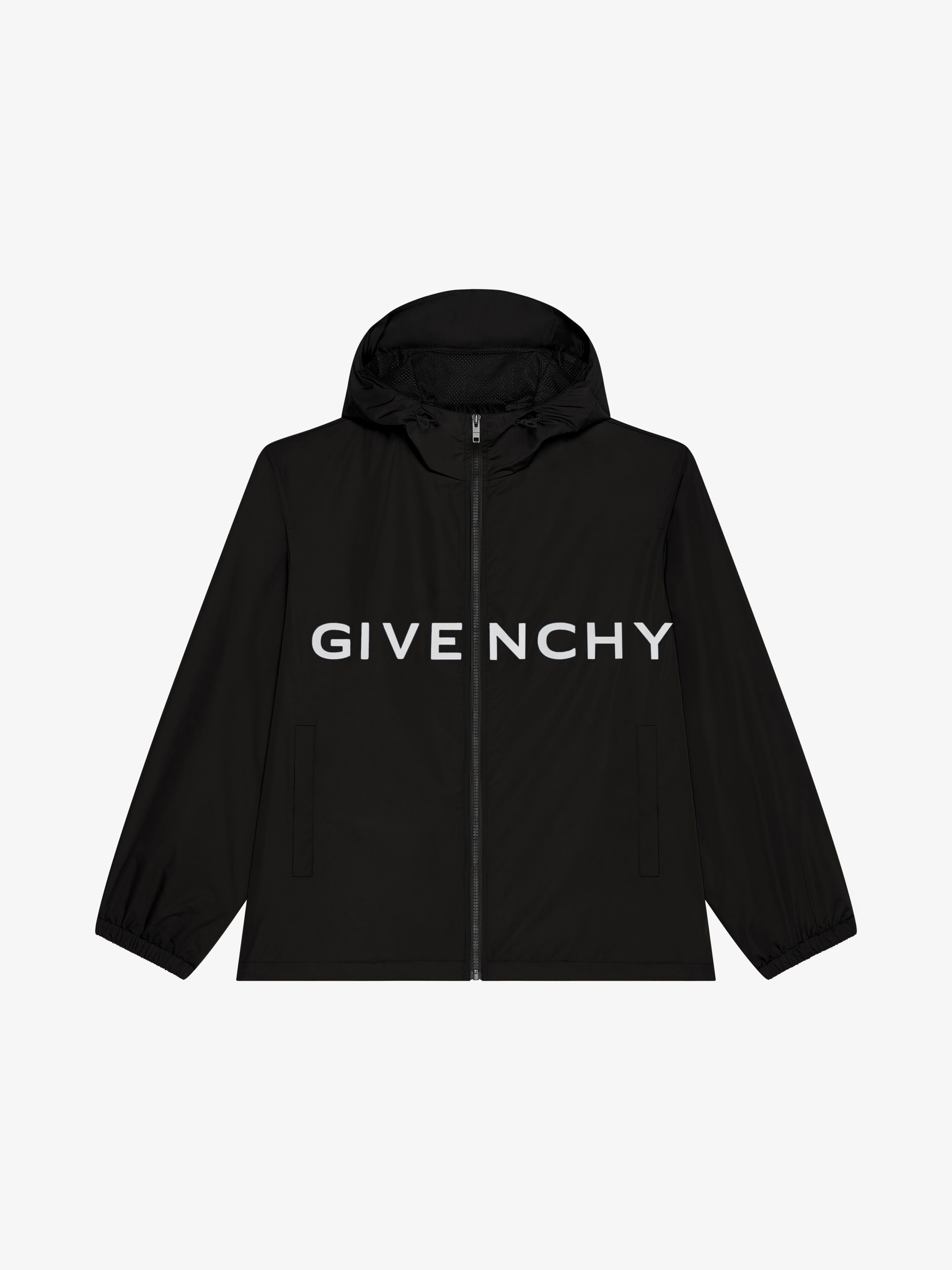 Shop Givenchy Windbreaker In Technical Fabric In Black