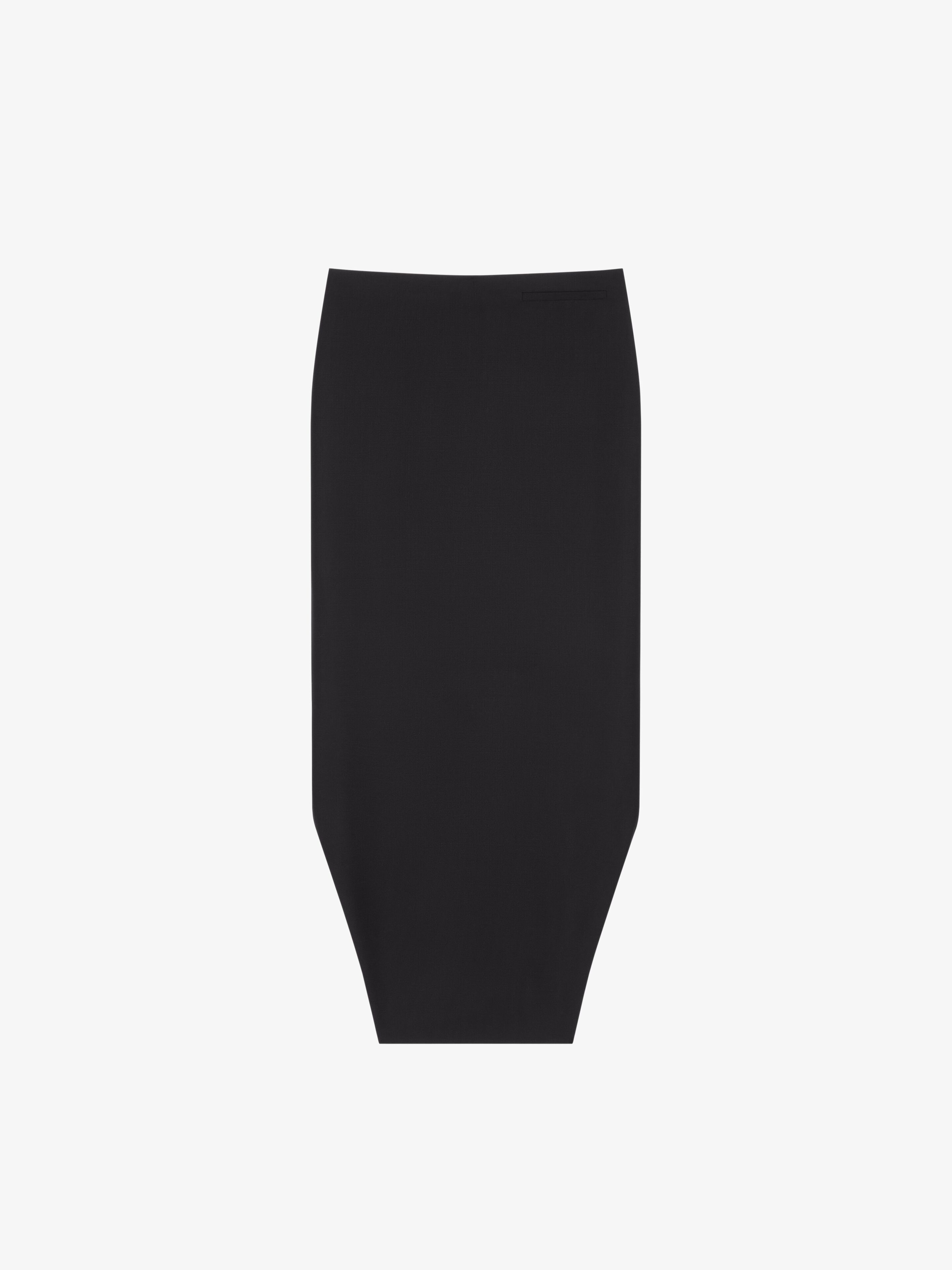 Givenchy - Jupe Asymétrique En Laine Et Mohair - Noir - pour Femme - Taille : 36