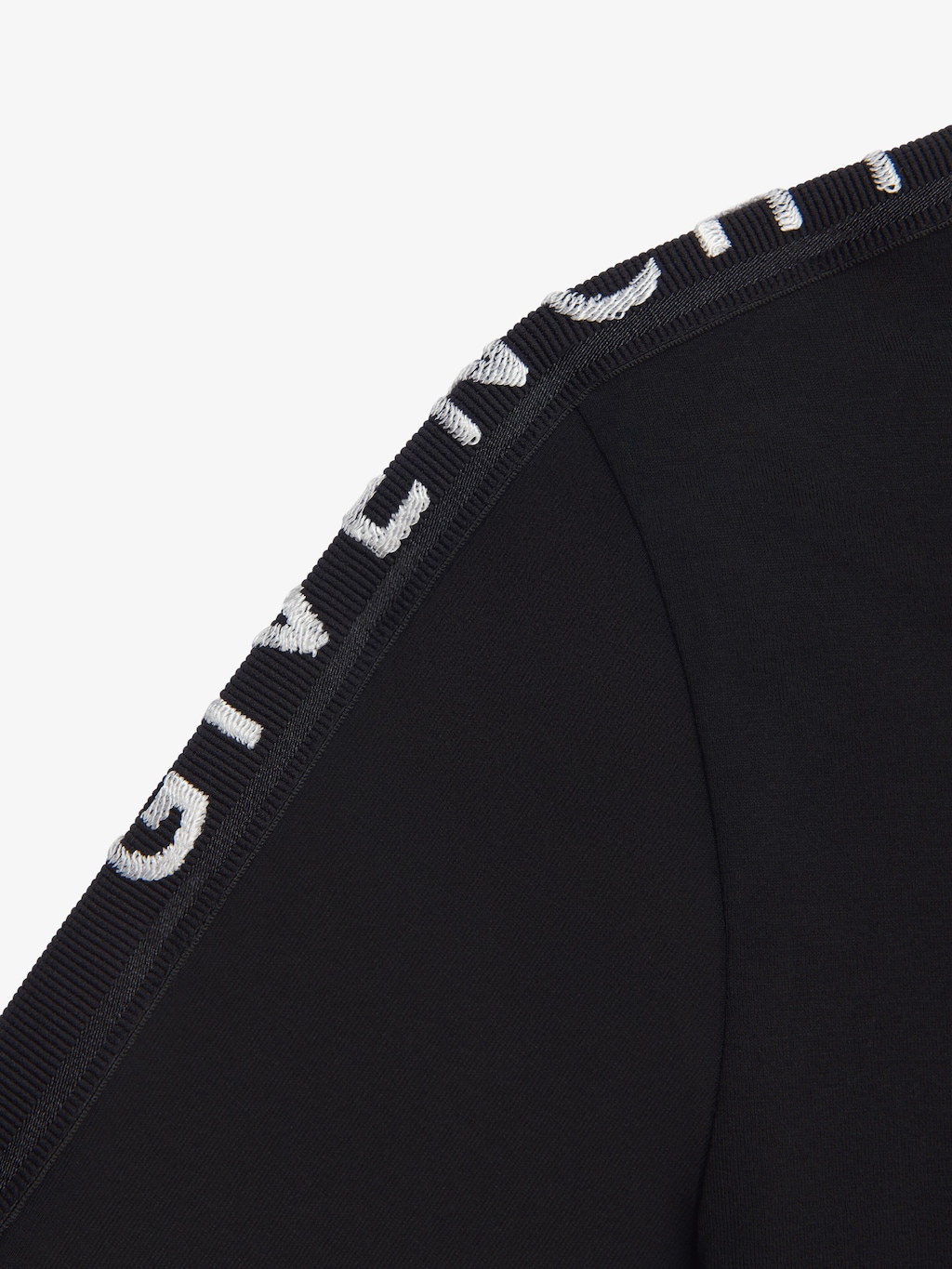 Slim-fit t-shirt in cotton with GIVENCHY bands - black | Givenchy