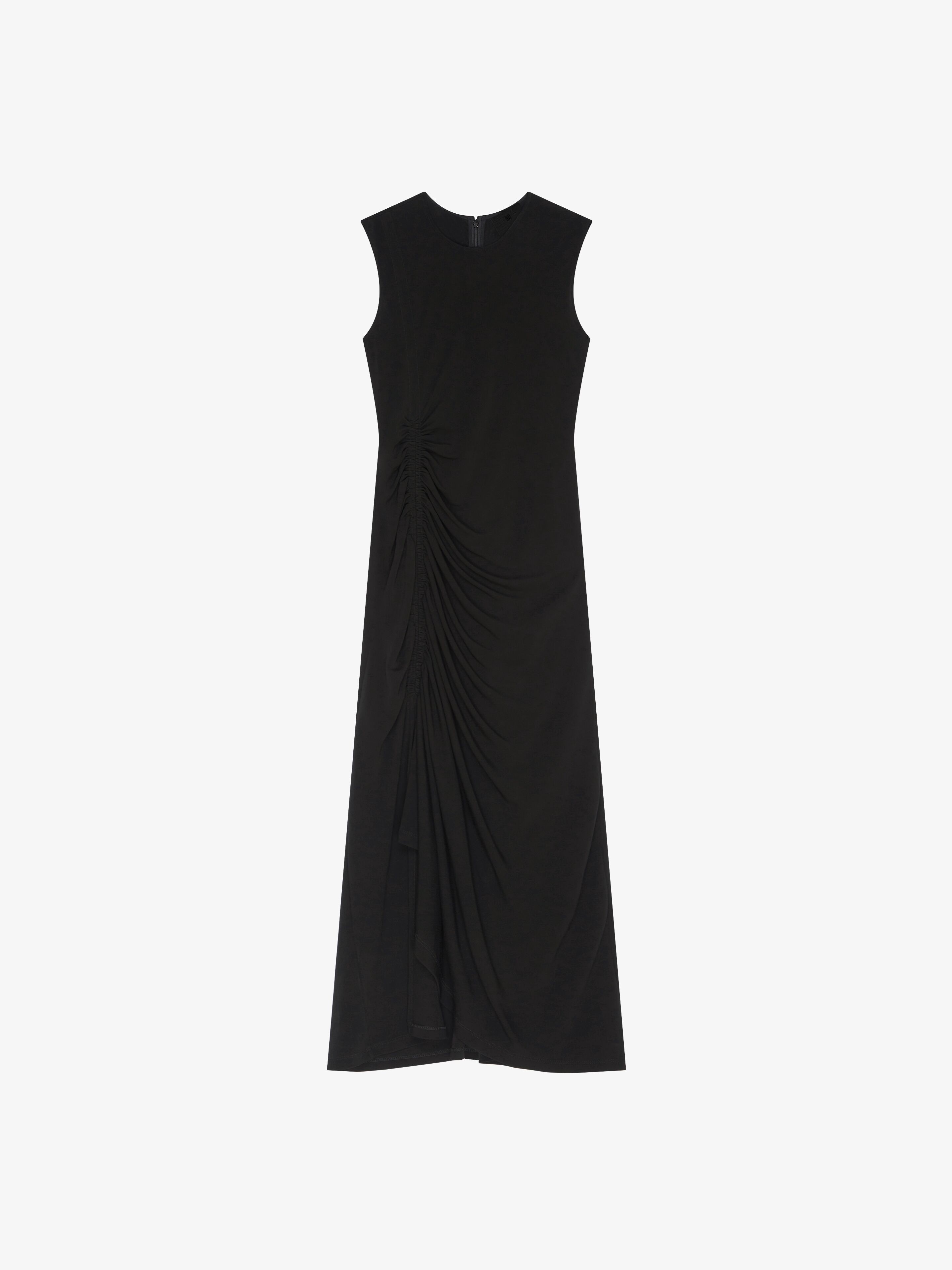 Givenchy Draped Dress In Crepe In Black