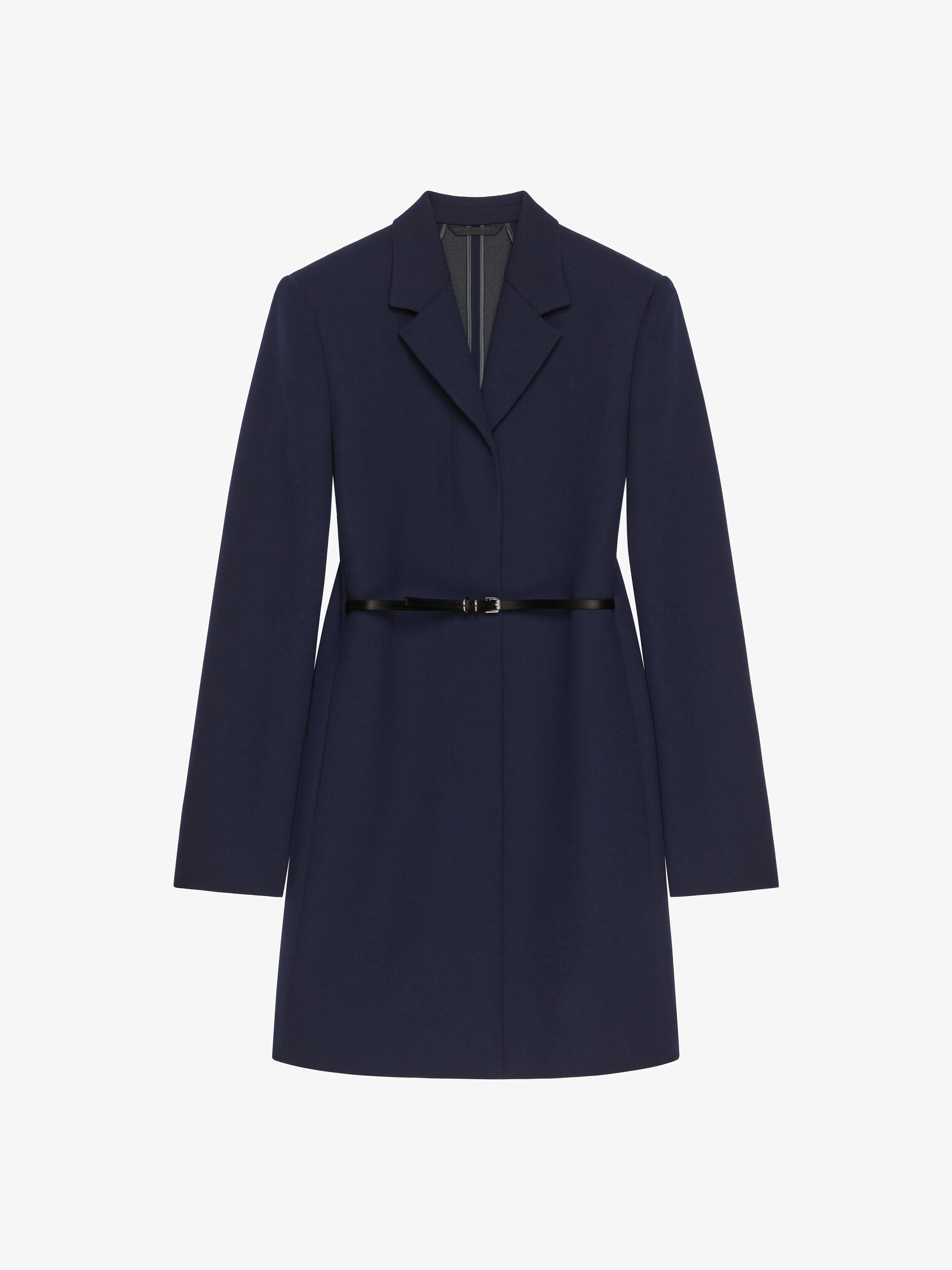 Givenchy - Manteau Voyou En Laine Double Face - Bleu - pour Femme - Taille : 36