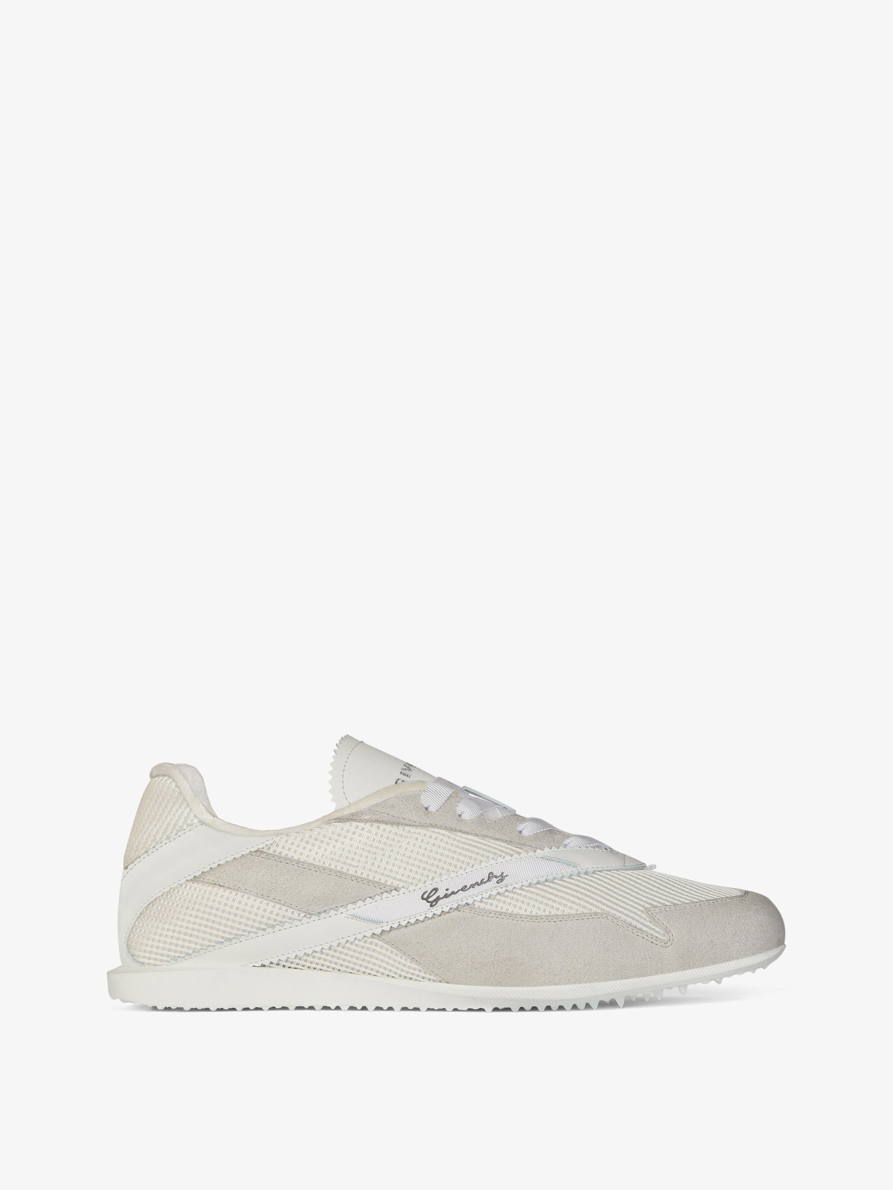 Shop Givenchy Sneakers En Mesh, Suède Et Cuir In White