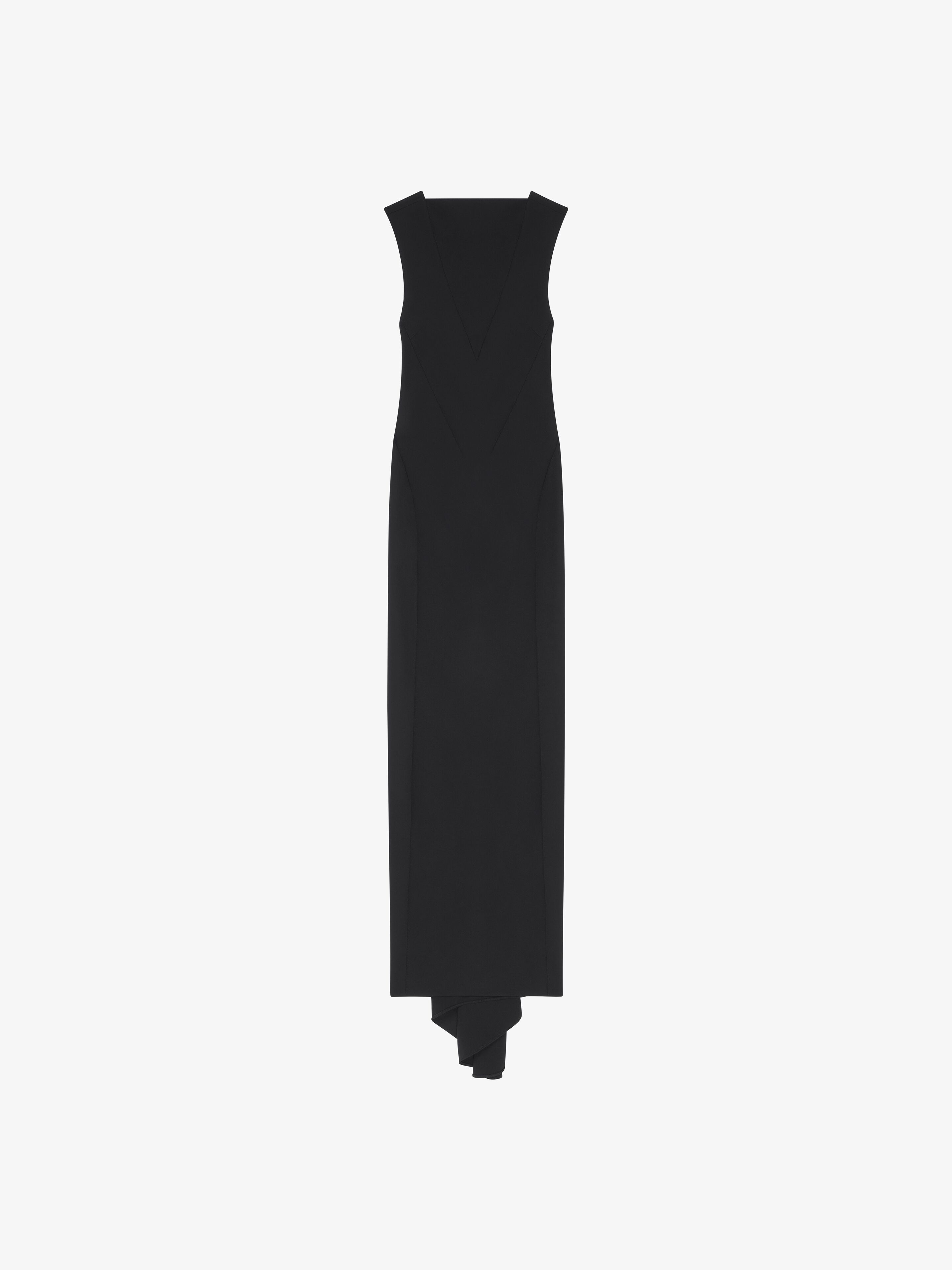 Shop Givenchy Evening Dress In Crepe In Black
