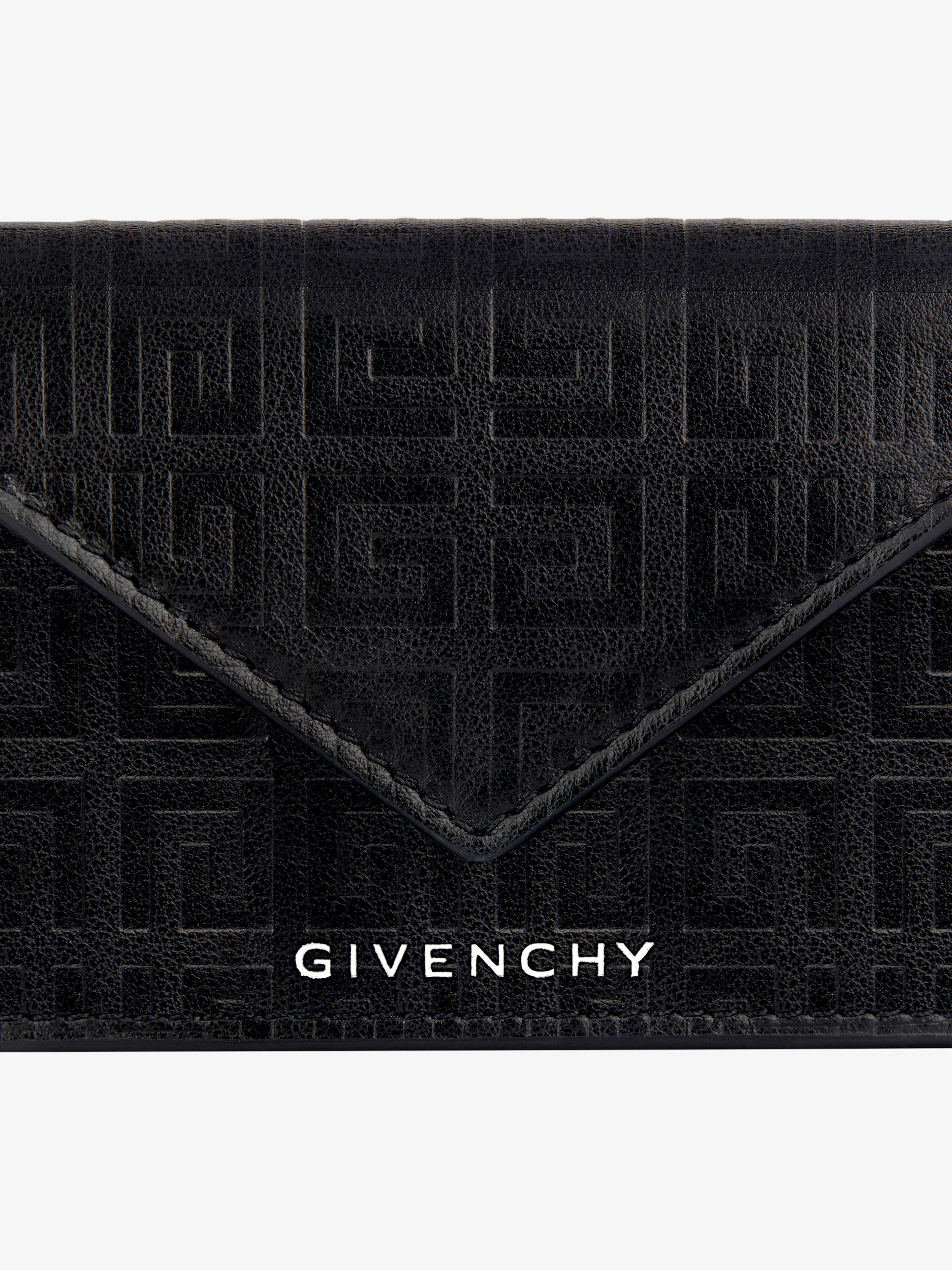 G-Cut wallet in 4G leather - black