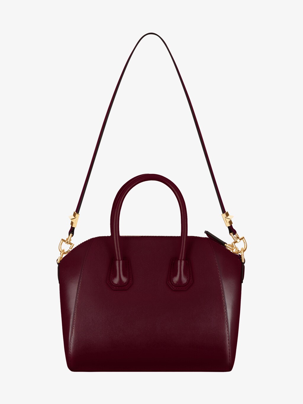 Small Antigona bag in Box leather - oxblood red | Givenchy US