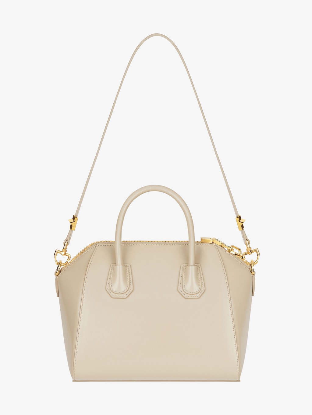 Small Antigona bag in Box leather - natural beige | Givenchy US