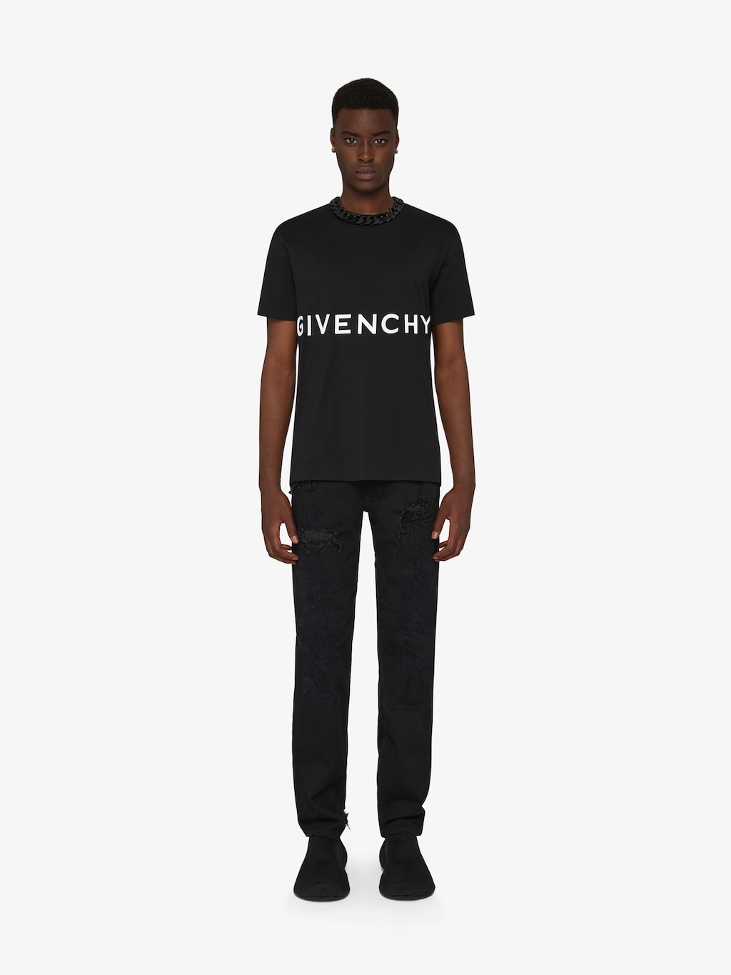 GIVENCHY 4G slim fit t-shirt in cotton | Givenchy US | Givenchy