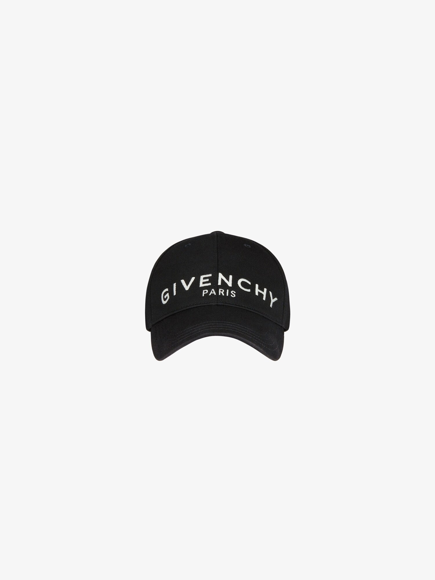 GIVENCHY Paris embroidered cap in cotton in - black | Givenchy US