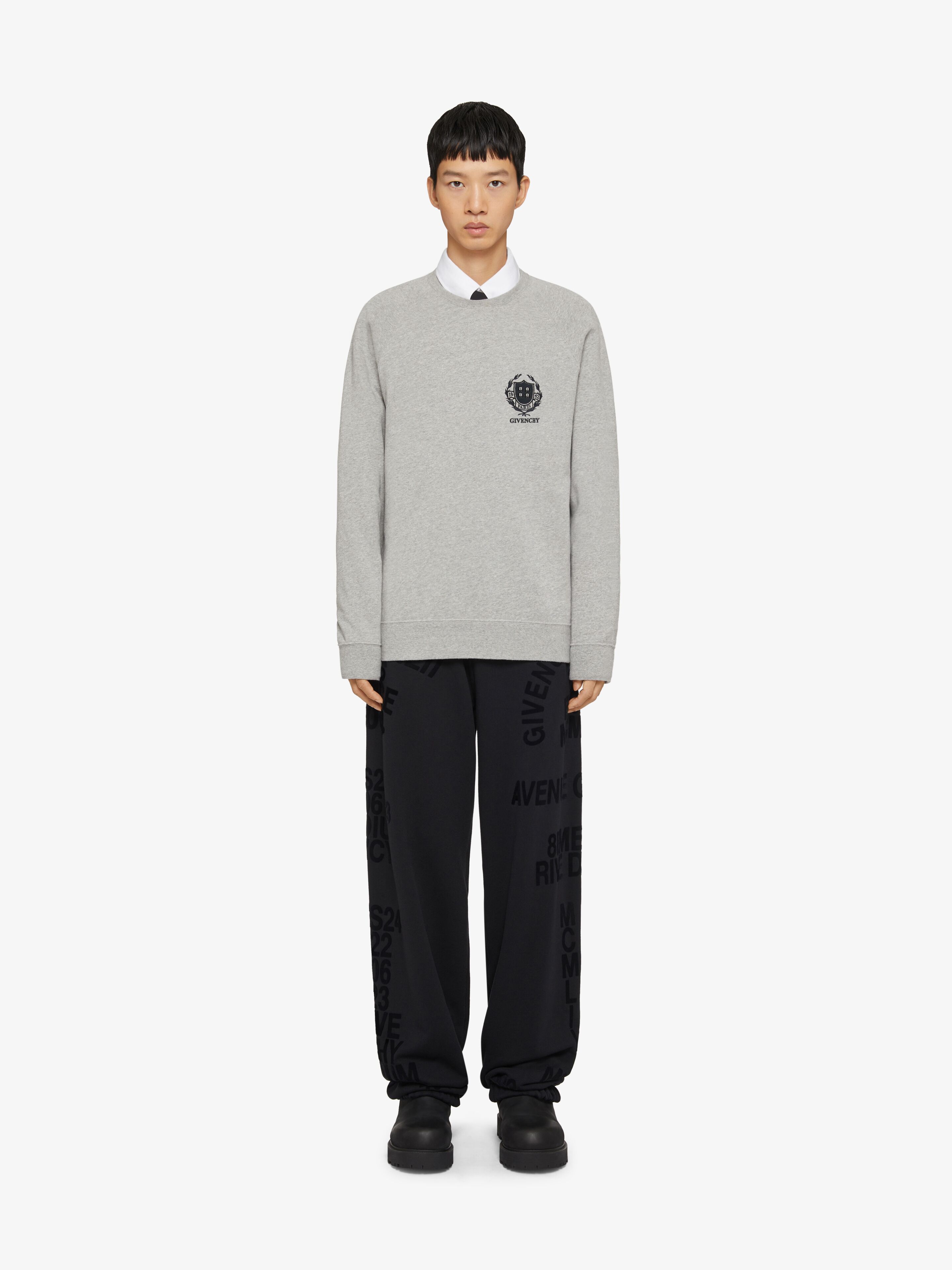 GIVENCHY jogger pants in fleece in black Givenchy GB