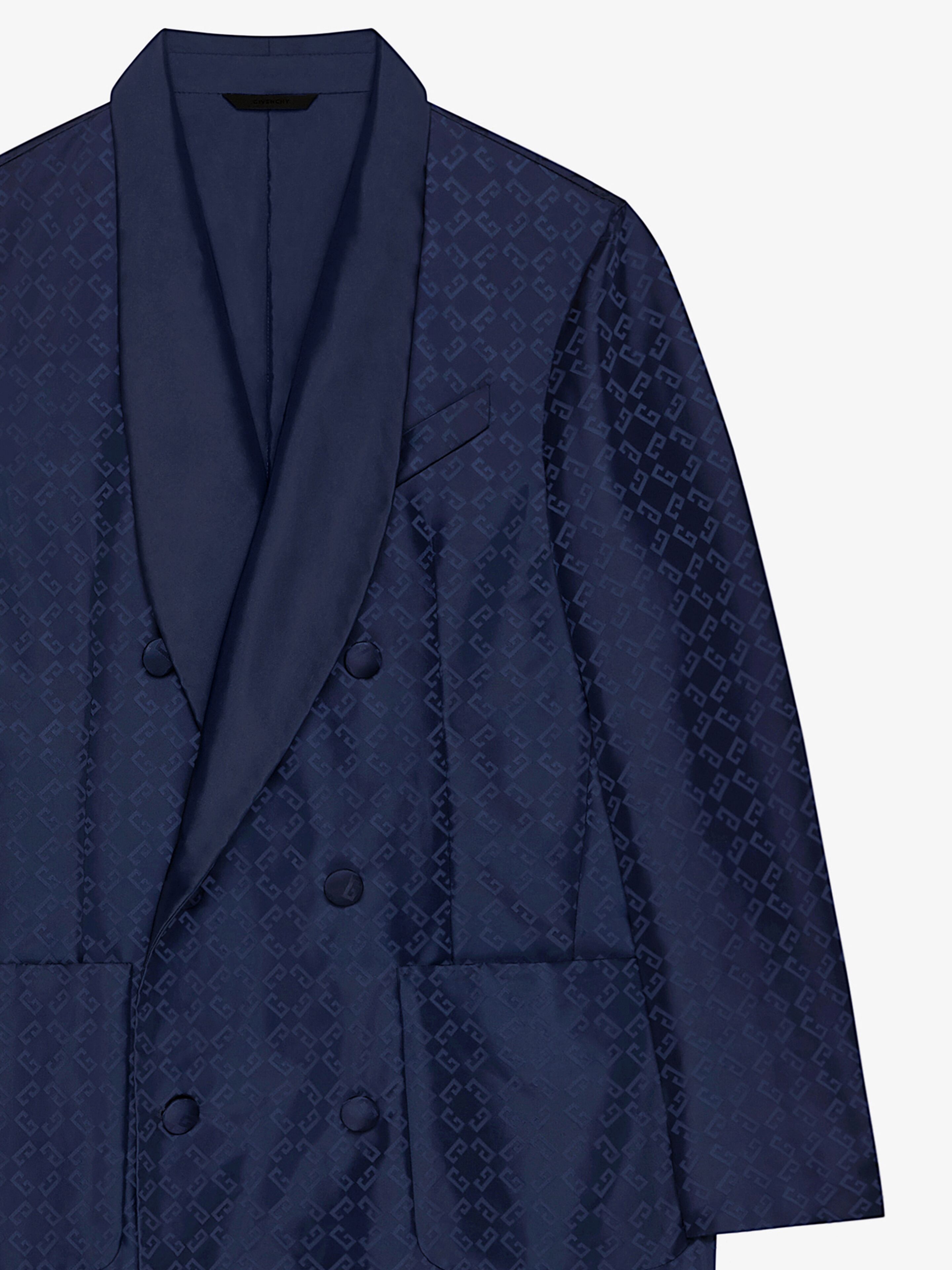 Coat in monogram 72 jacquard in - dark blue | Givenchy US