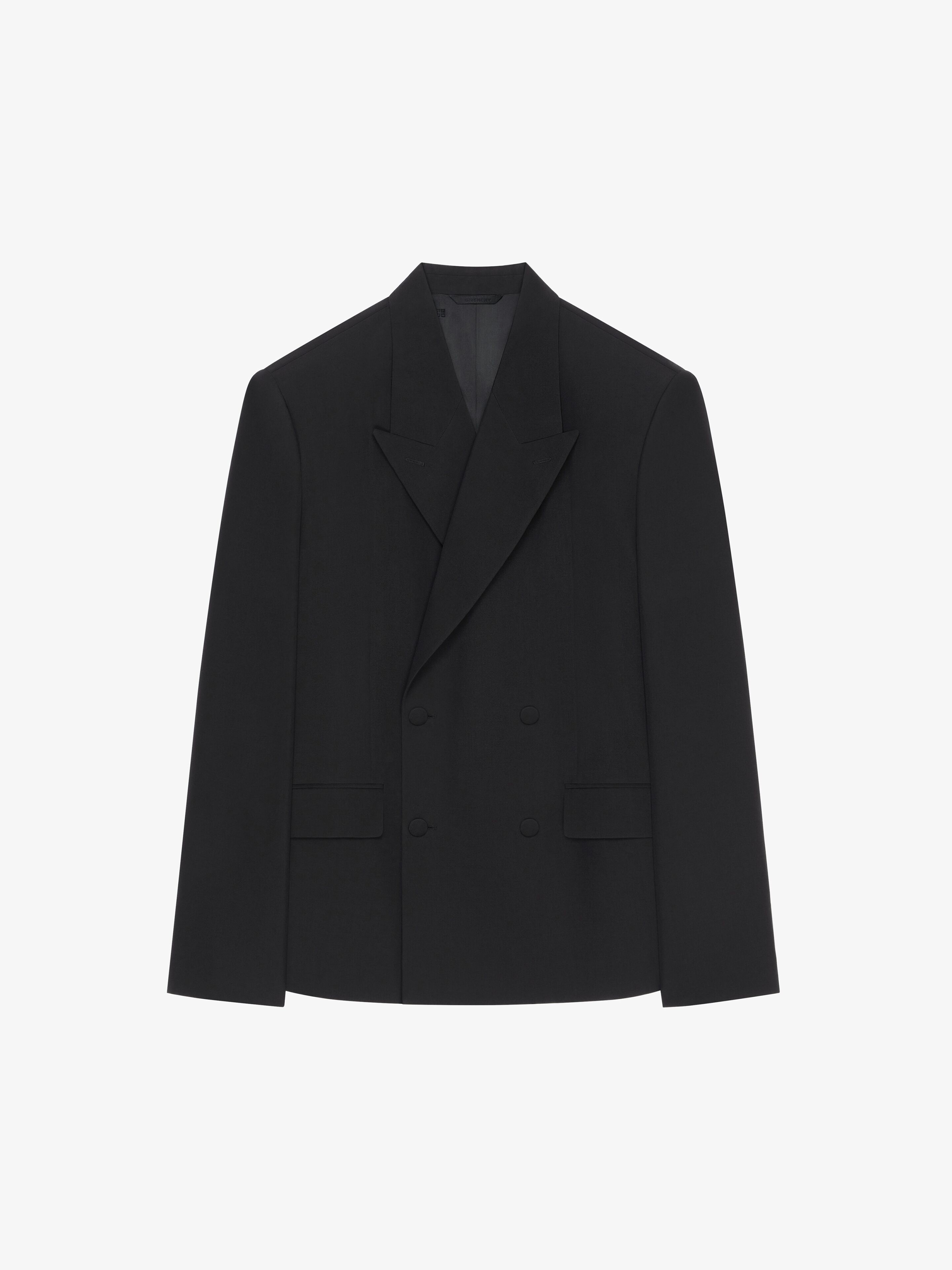 Shop Givenchy Boxy Fit Jacket In Wool In Black
