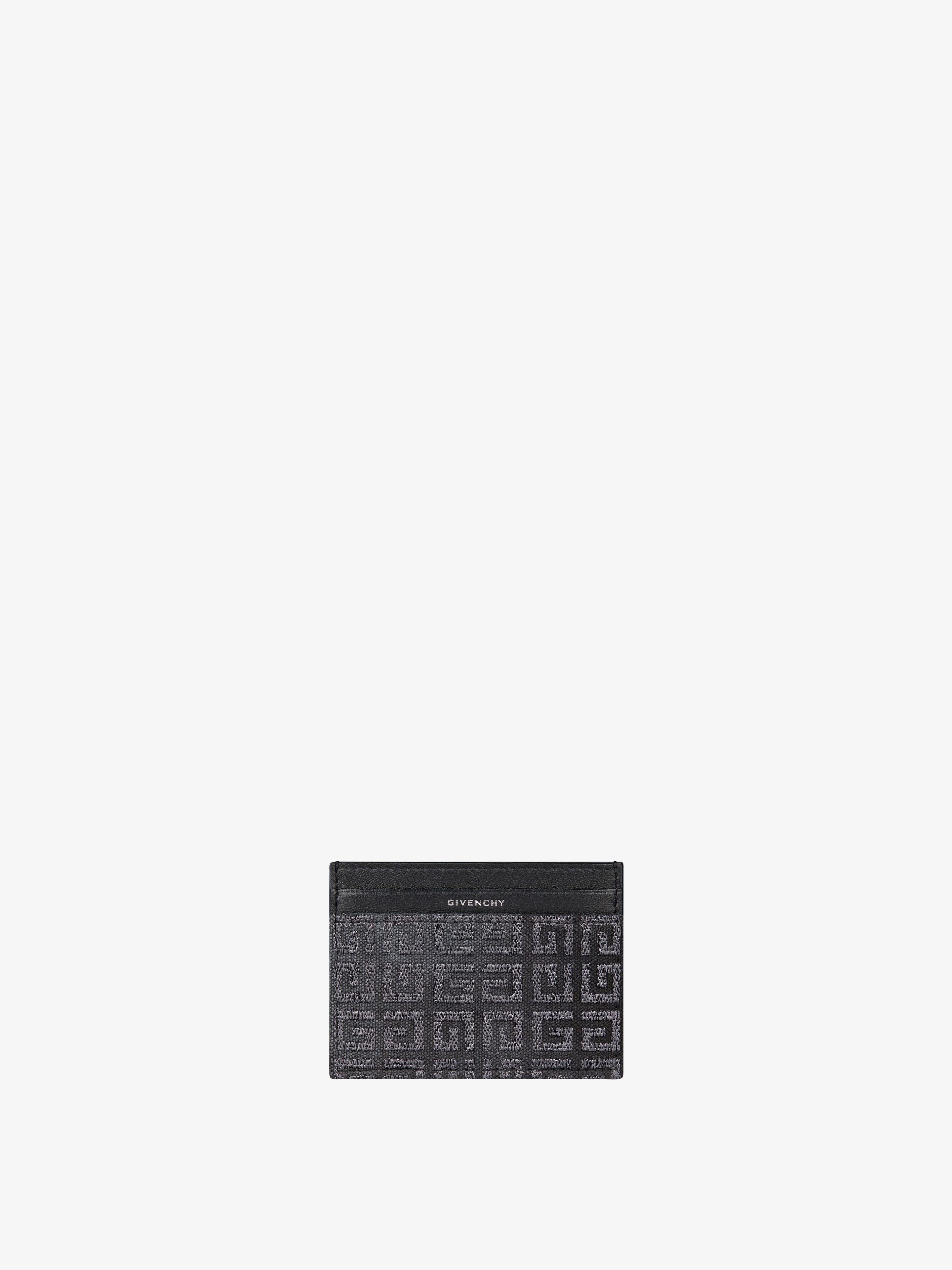 Shop Givenchy G-cut Card Holder In 4g Lurex Embroidery And Leather In Multicolor