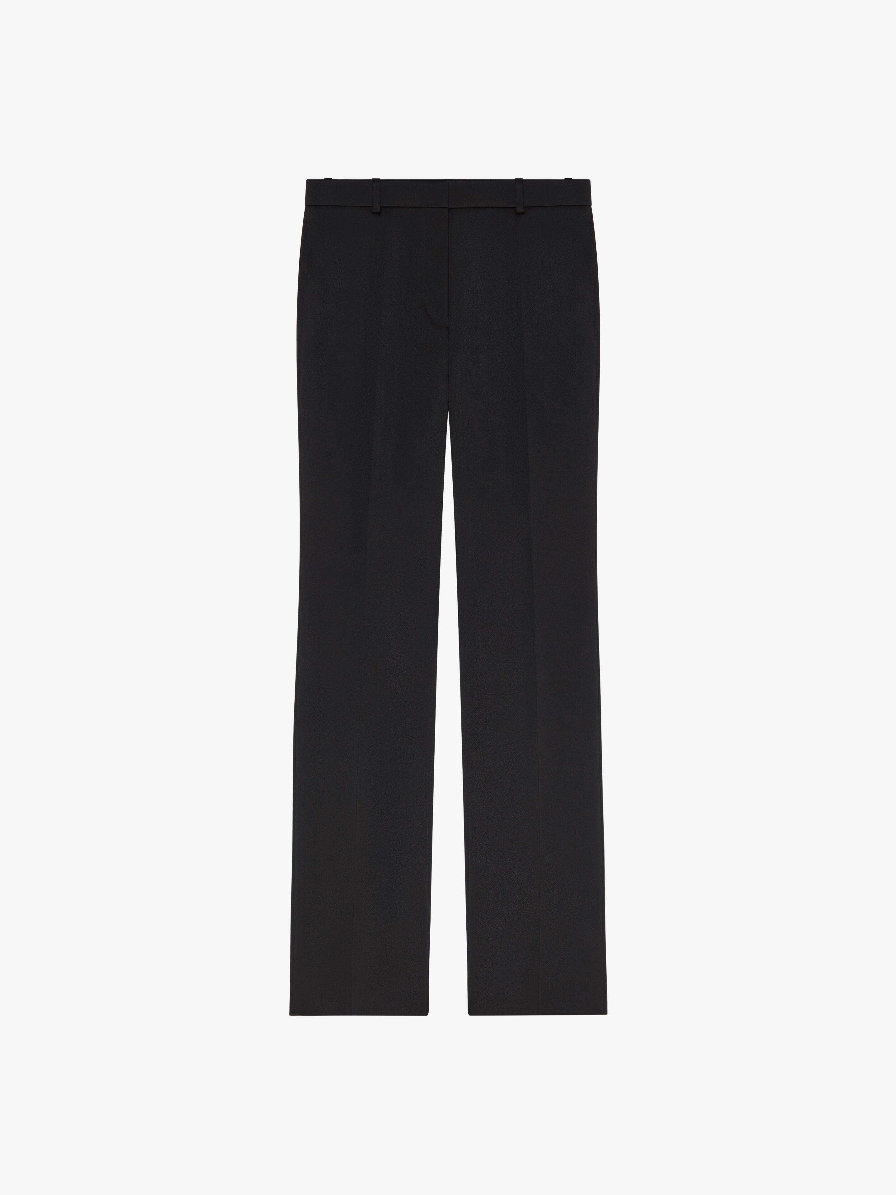 Shop Givenchy Tailored Pants In Satin In Black