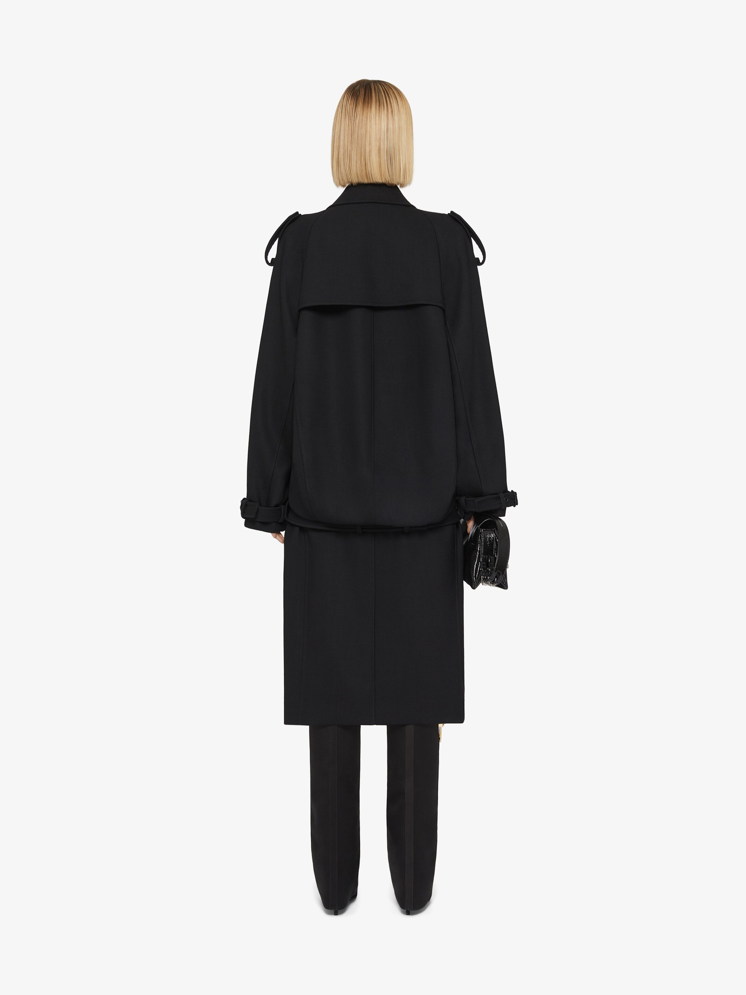 Oversized trench coat in wool Givenchy CA Givenchy