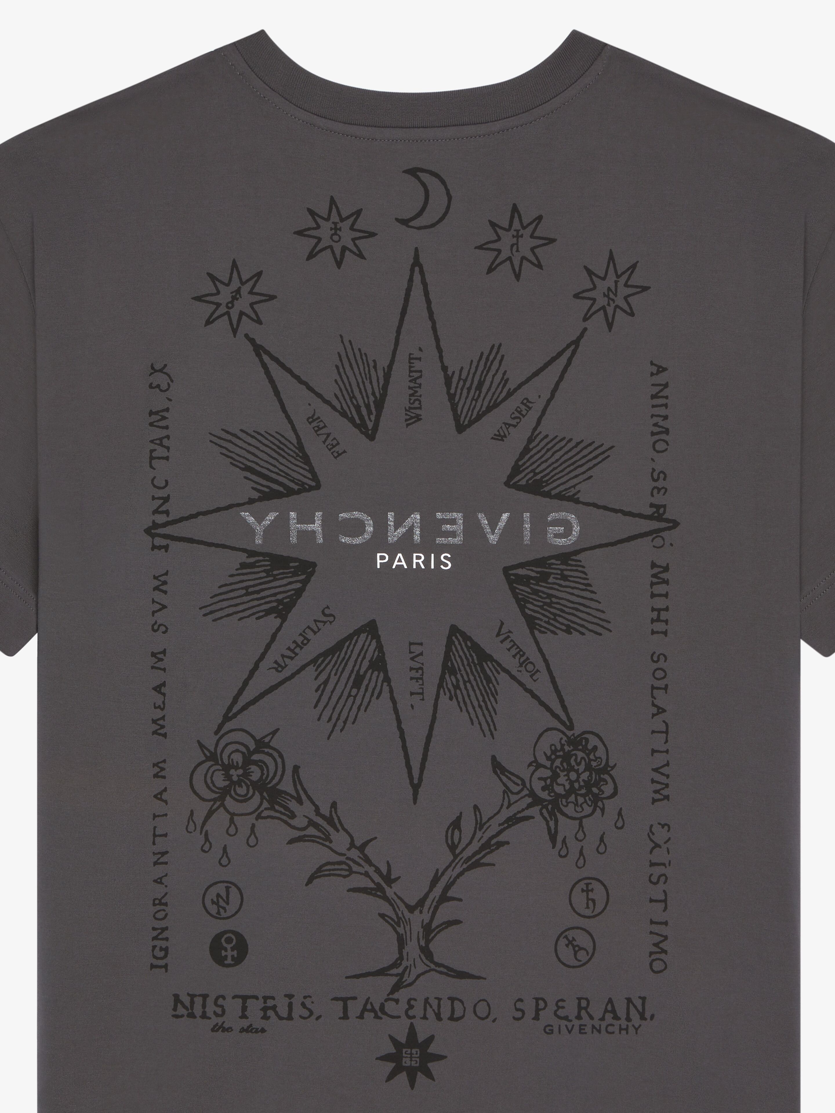 GIVENCHY Reverse t-shirt in cotton with Tarot print - rosewood