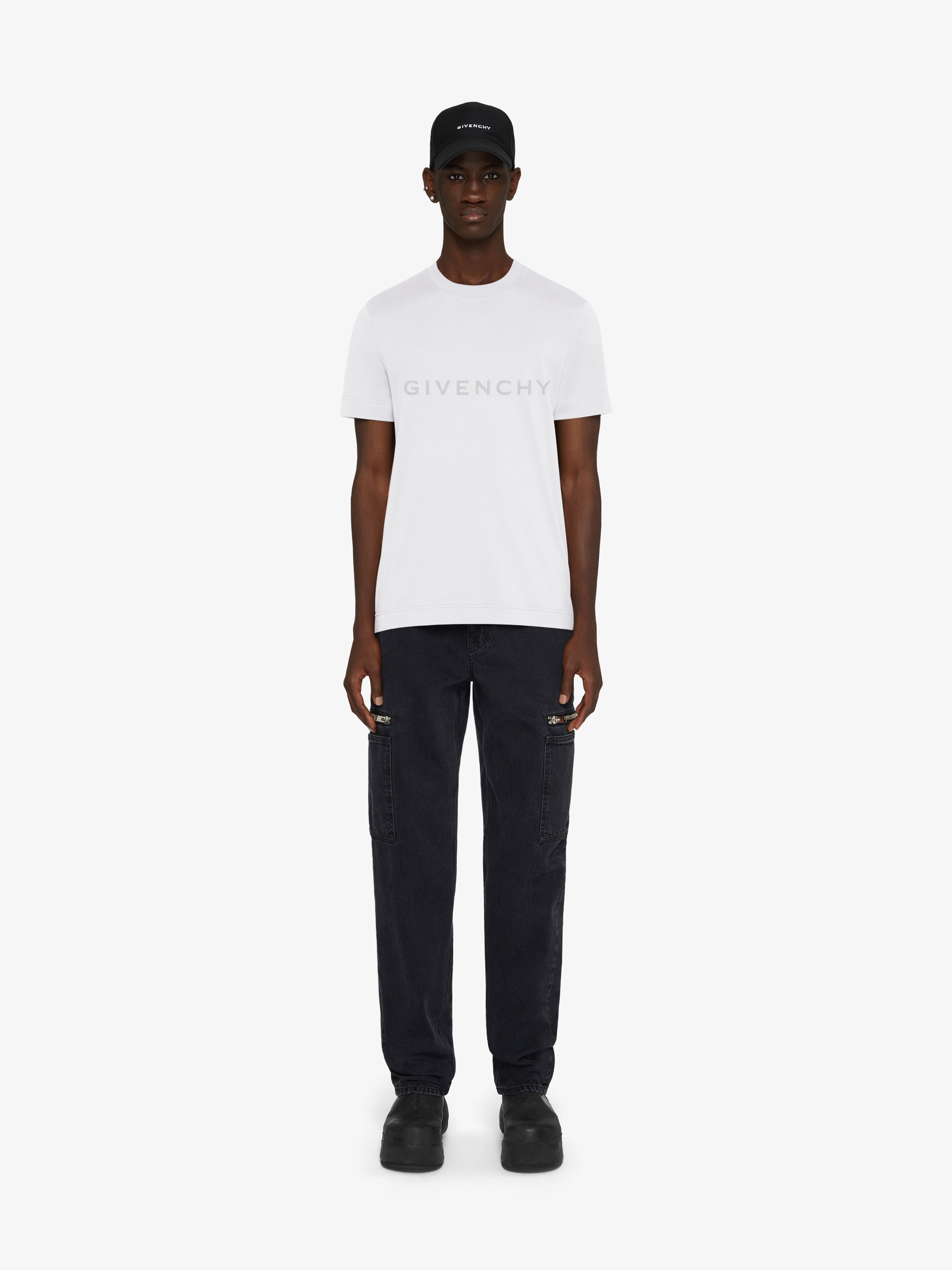 Reflective GIVENCHY slim fit t-shirt in cotton | Givenchy CA