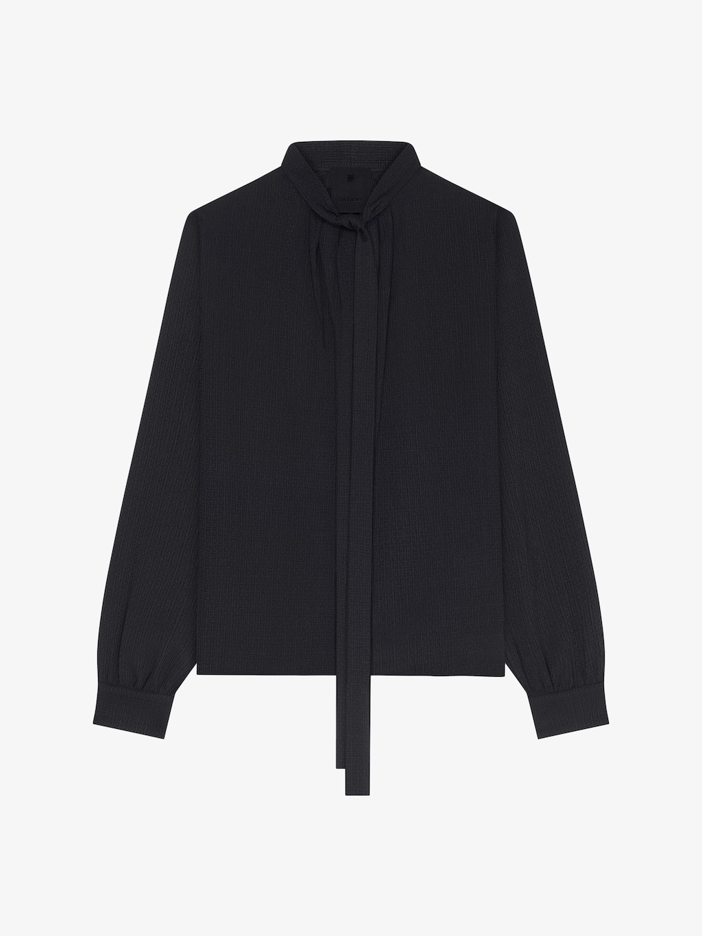 givenchy.com | Blouse in 4G silk with lavalliere