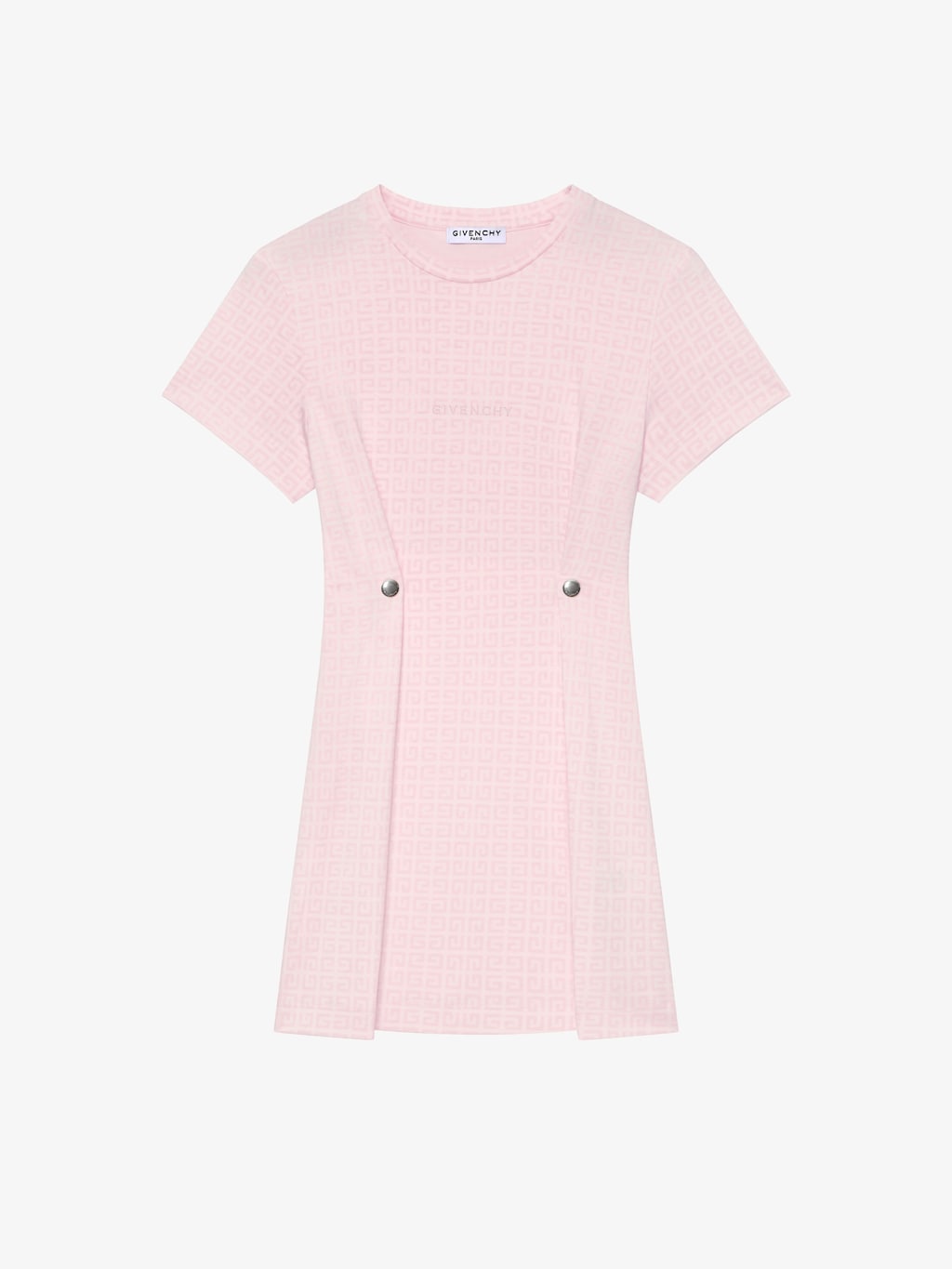 givenchy.com | T-shirt dress in 4G jersey with GIVENCHY signature