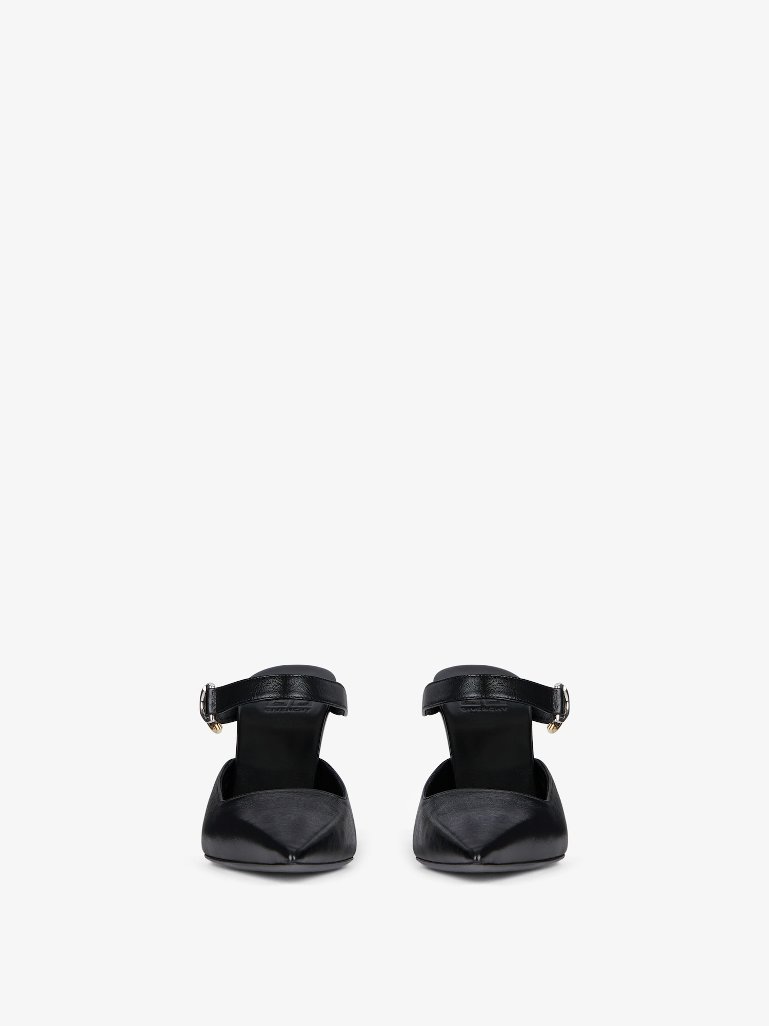 Voyou slingbacks in leather - black | Givenchy US