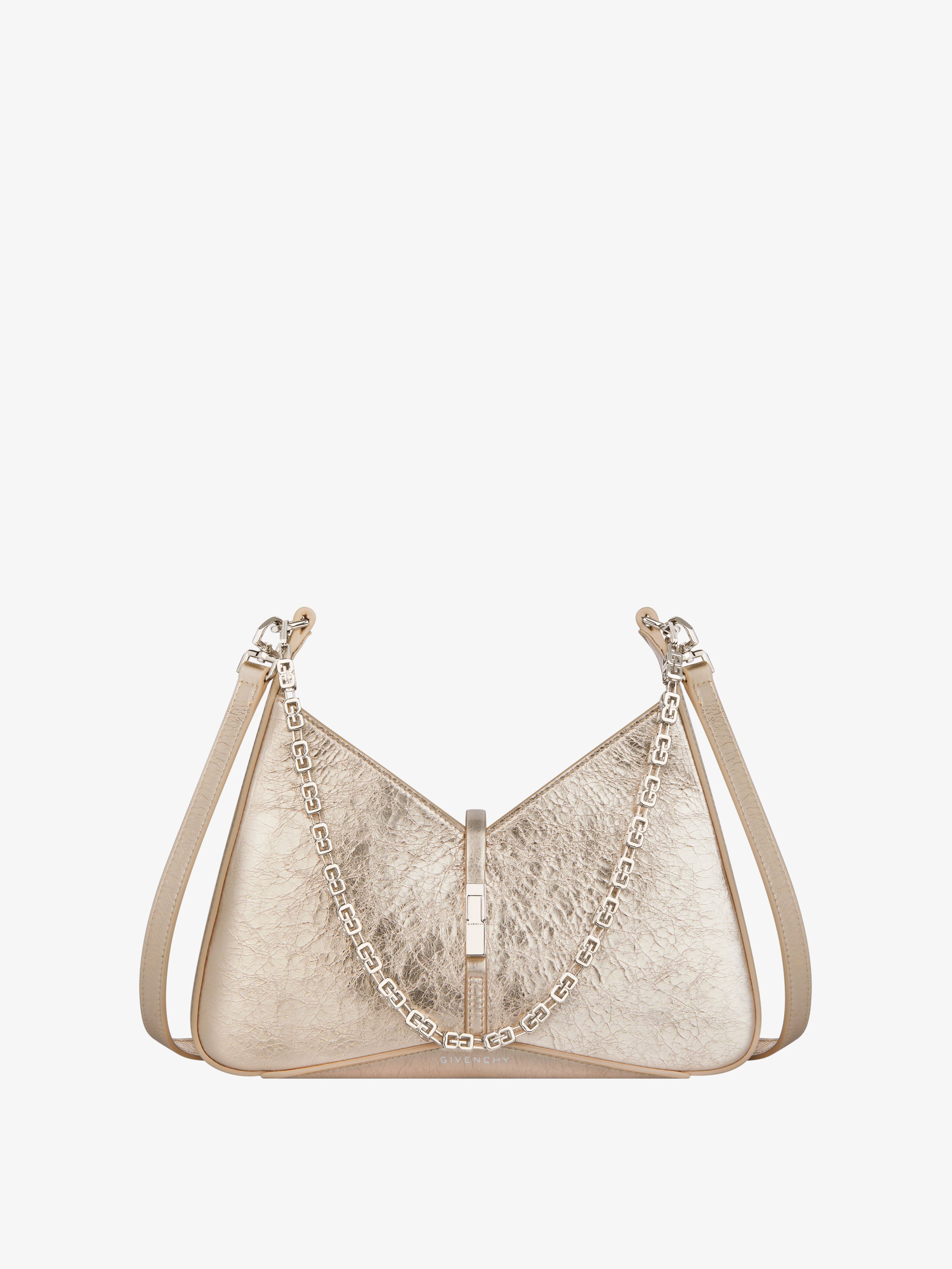 Shop Givenchy Small Cut Out Bag In Laminated Leather With Chain In Multicolor