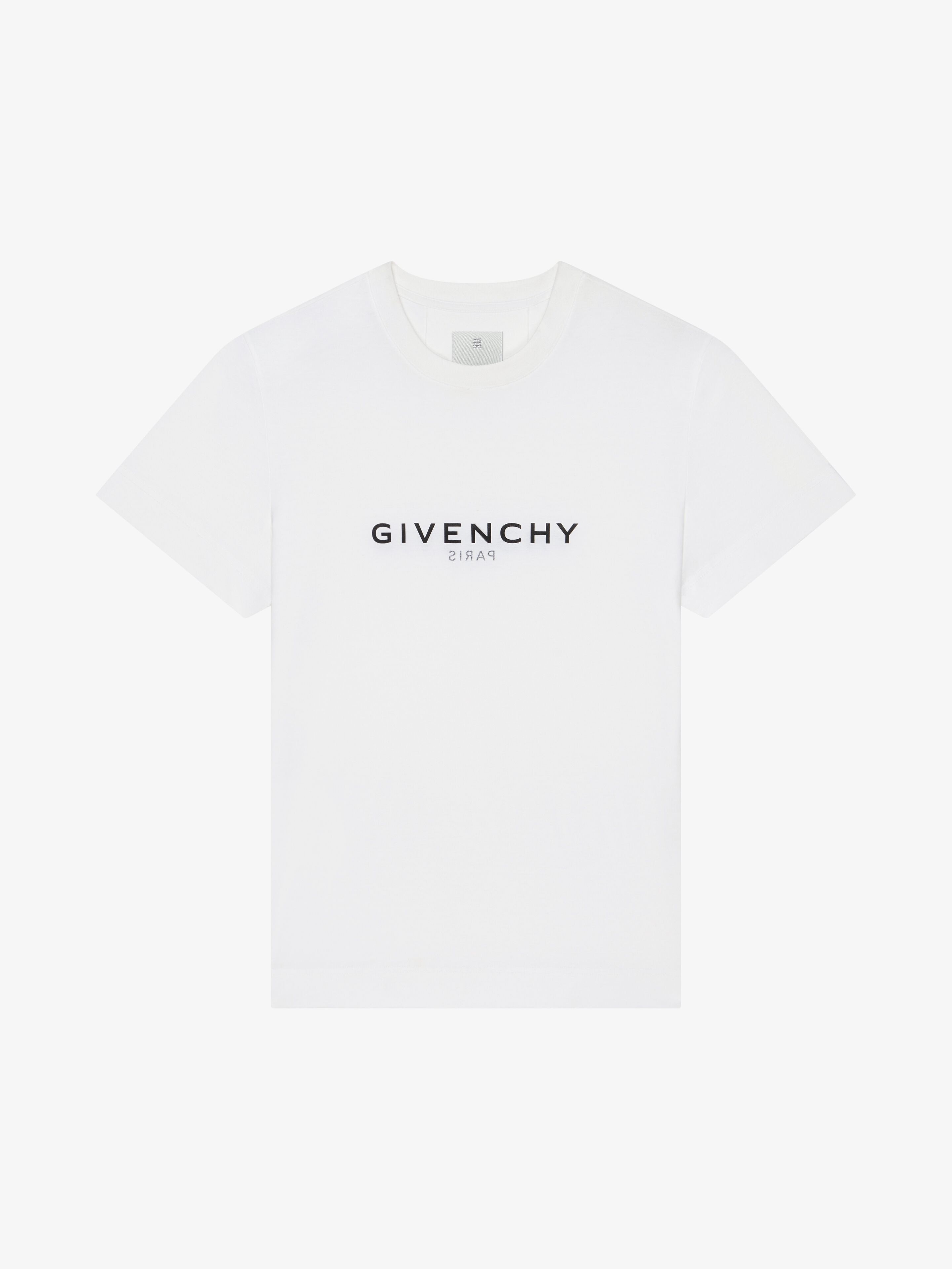 Shop Givenchy Reverse Slim T-shirt In Cotton In White