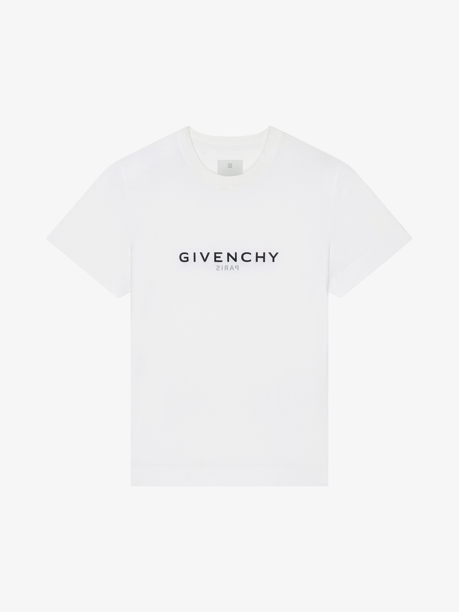 GIVENCHY Reverse slim fit t-shirt in cotton - white | Givenchy