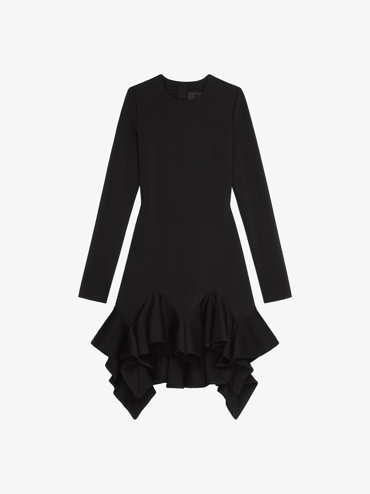Dress in Punto Milano with flounces black Givenchy US