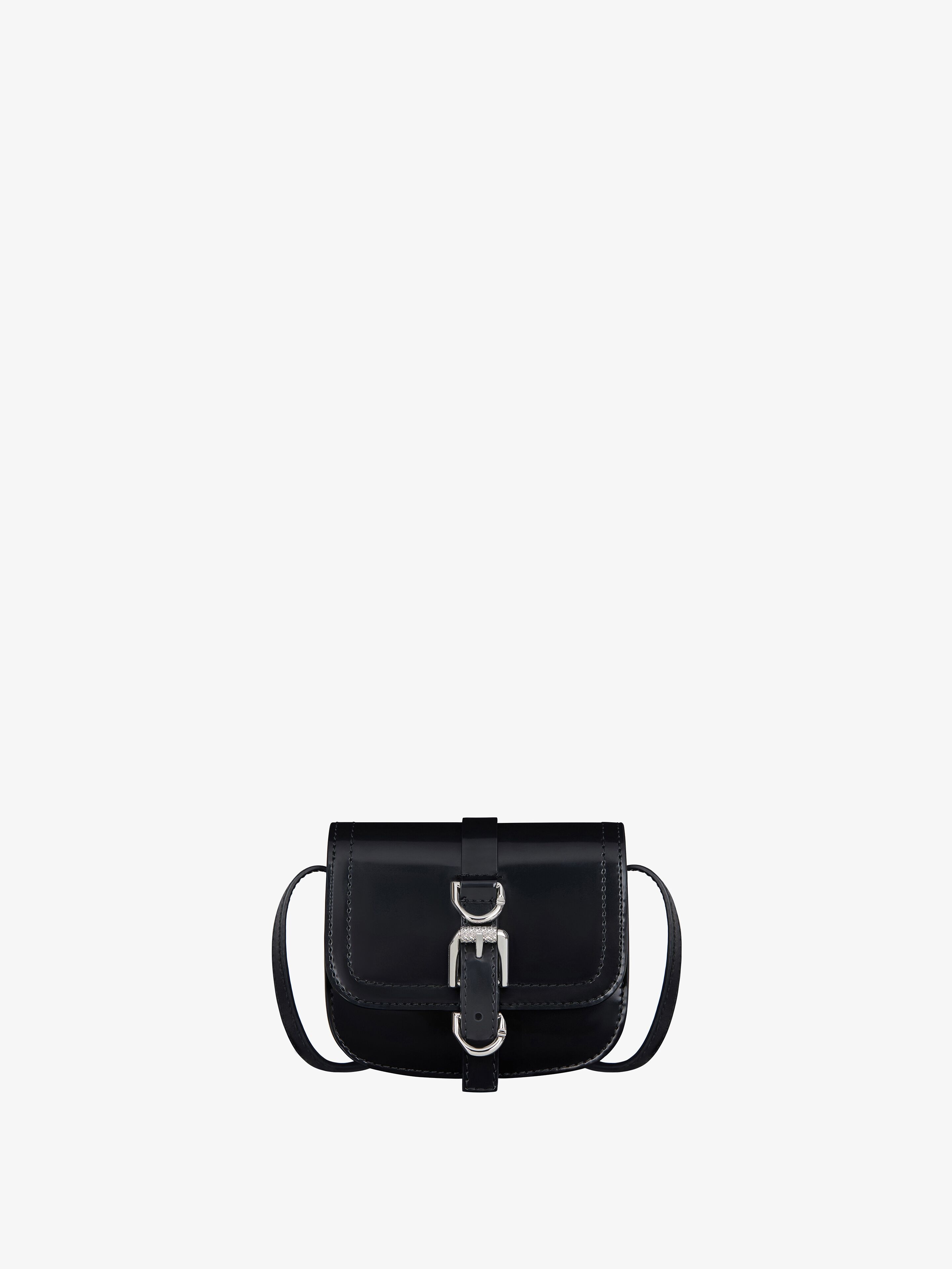 Shop Givenchy Sac Voyou Neck Crossbody En Cuir Brillant In Multicolor