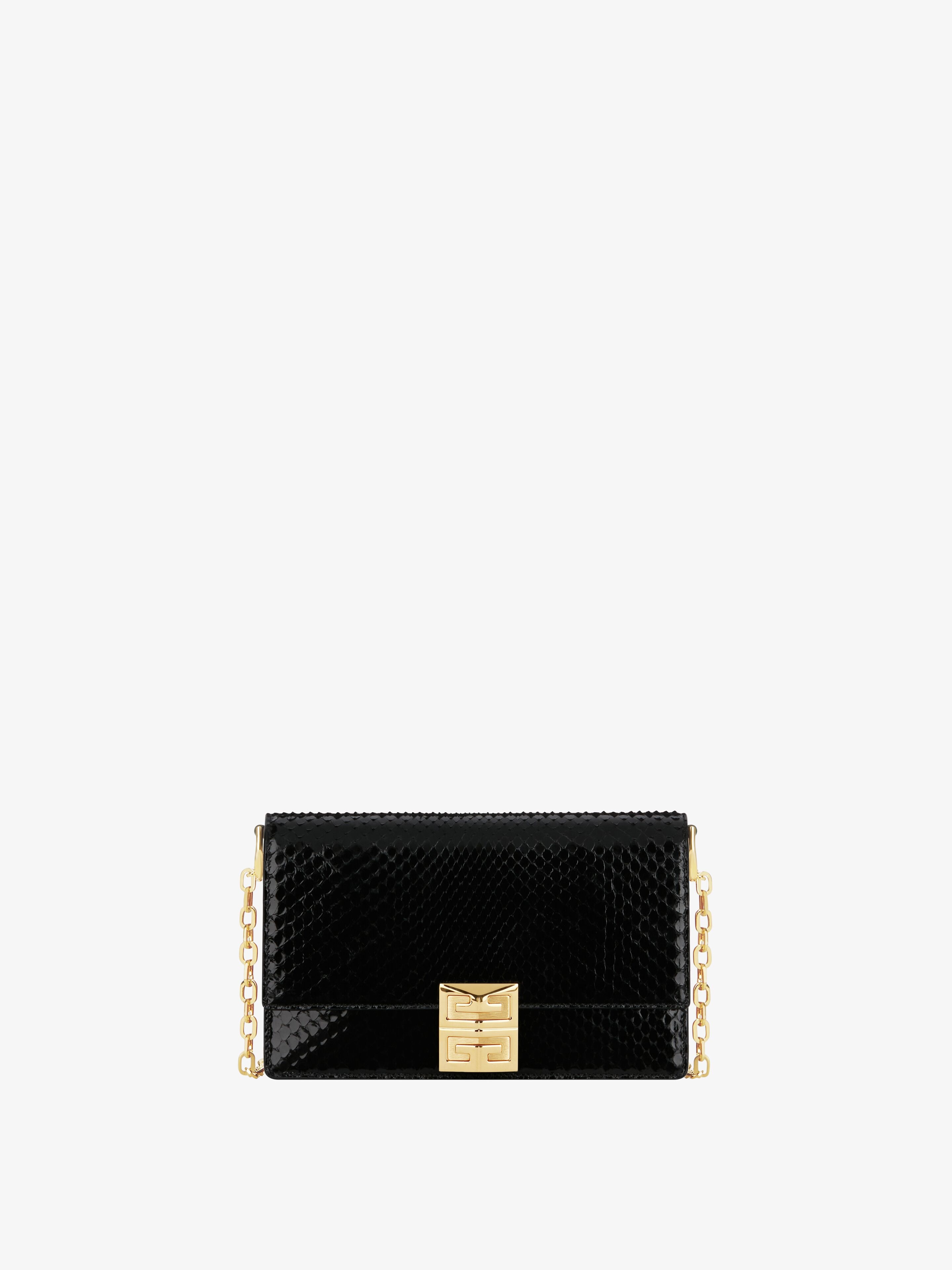 Givenchy - Small 4G Bag In Python With Chain - For Women