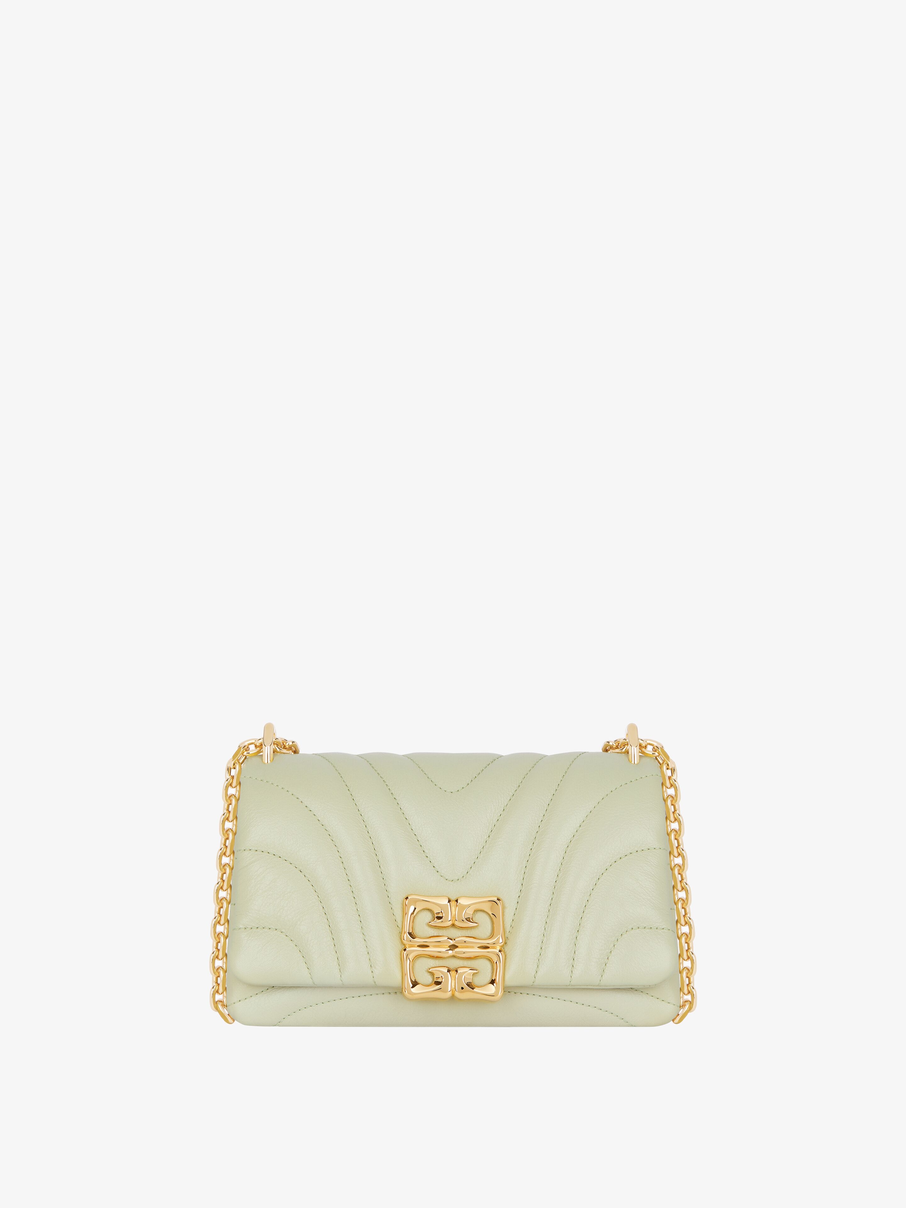 Shop Givenchy Sac 4g Liquid Petit Modèle En Cuir Matelassé In Multicolor