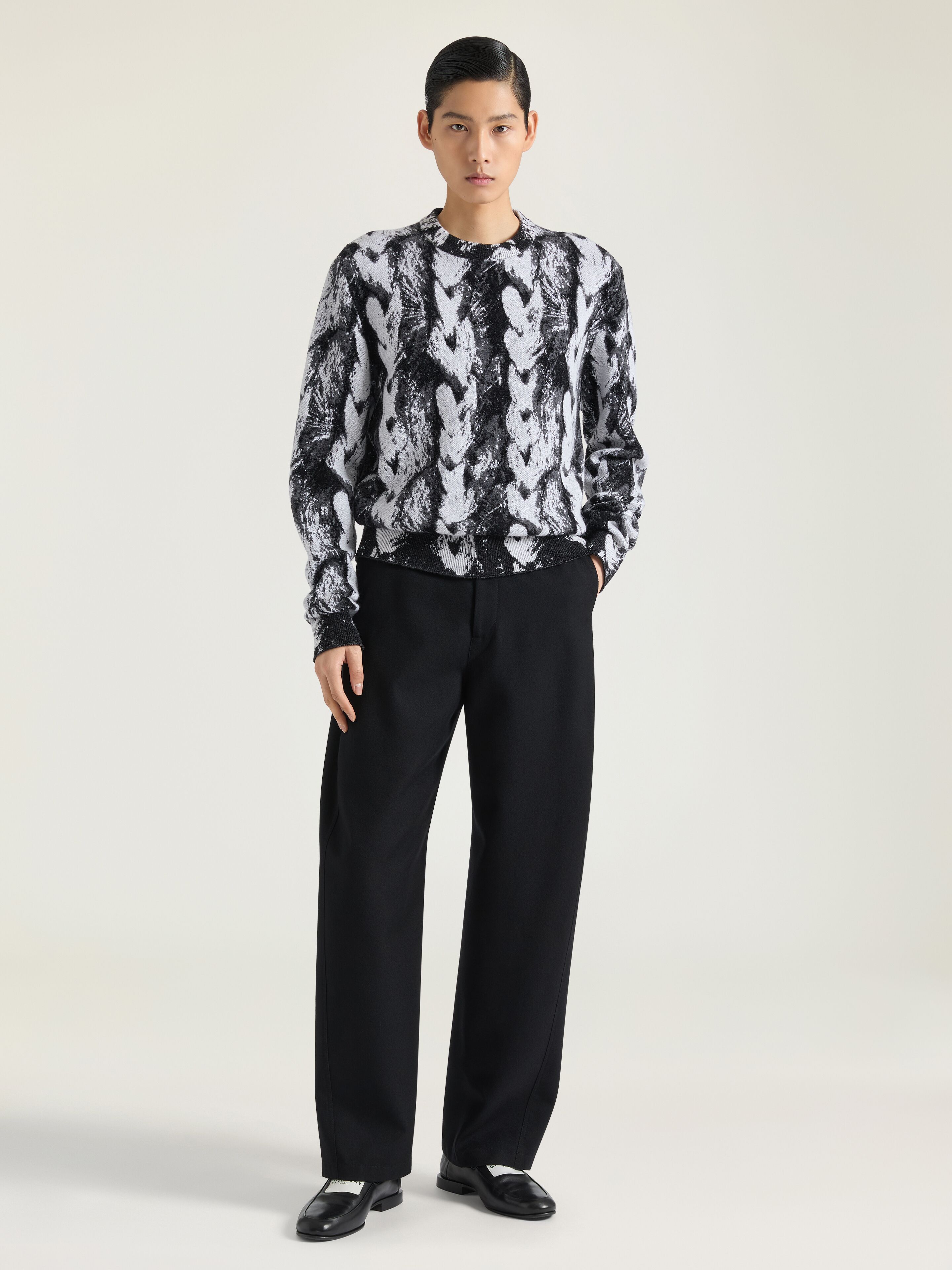 AMERI NEWS PAPER JACQUARED KNIT TOP✨ ameri MANY WAY JACQUARD