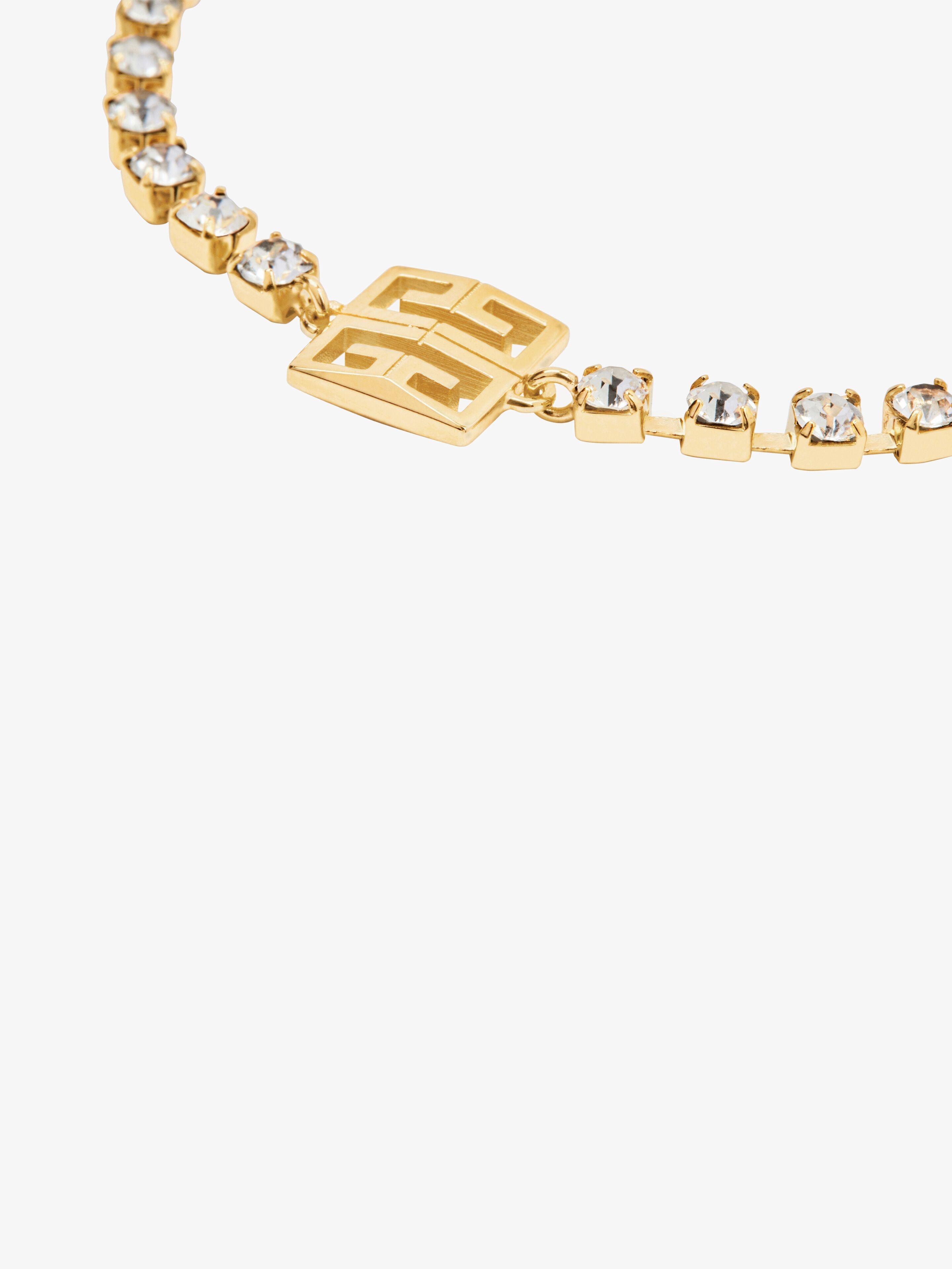 工場直売 bracelet 4G in yellow golden - in crystals with metal 小物
