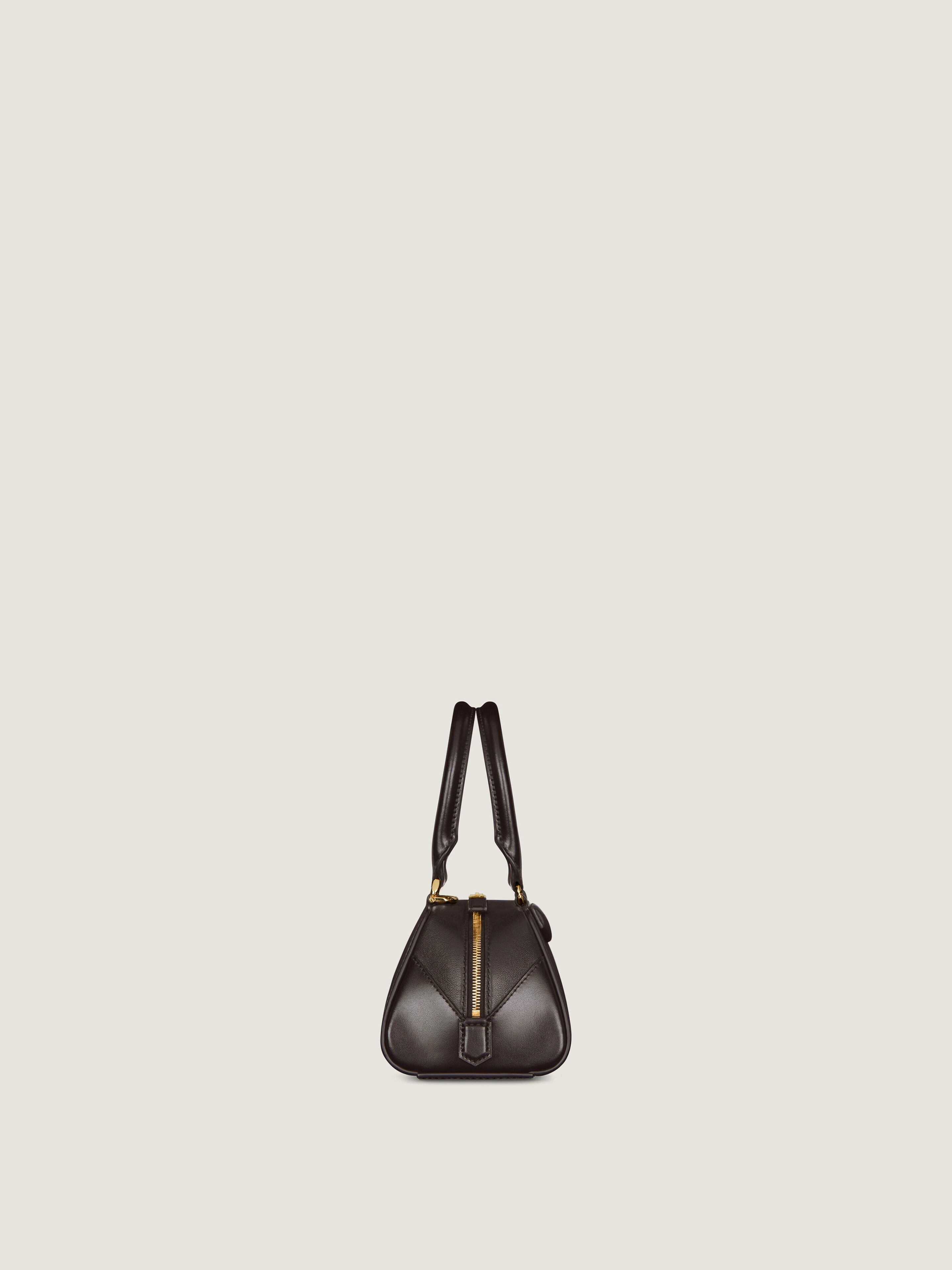 Mini Antigona East-West bag in Box leather in - chocolate