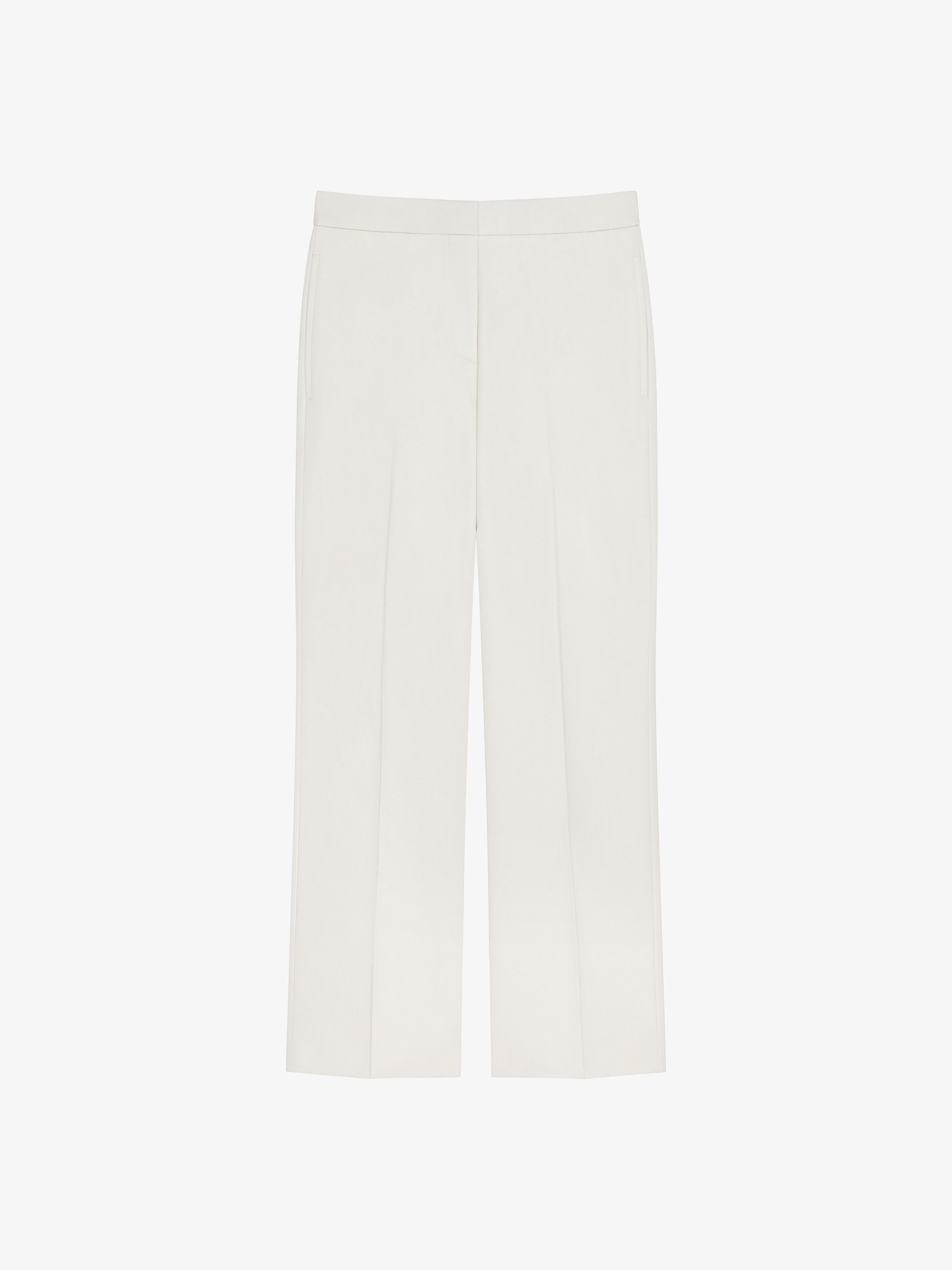 Shop Givenchy Cropped Fit Tailored Pants In Cotton