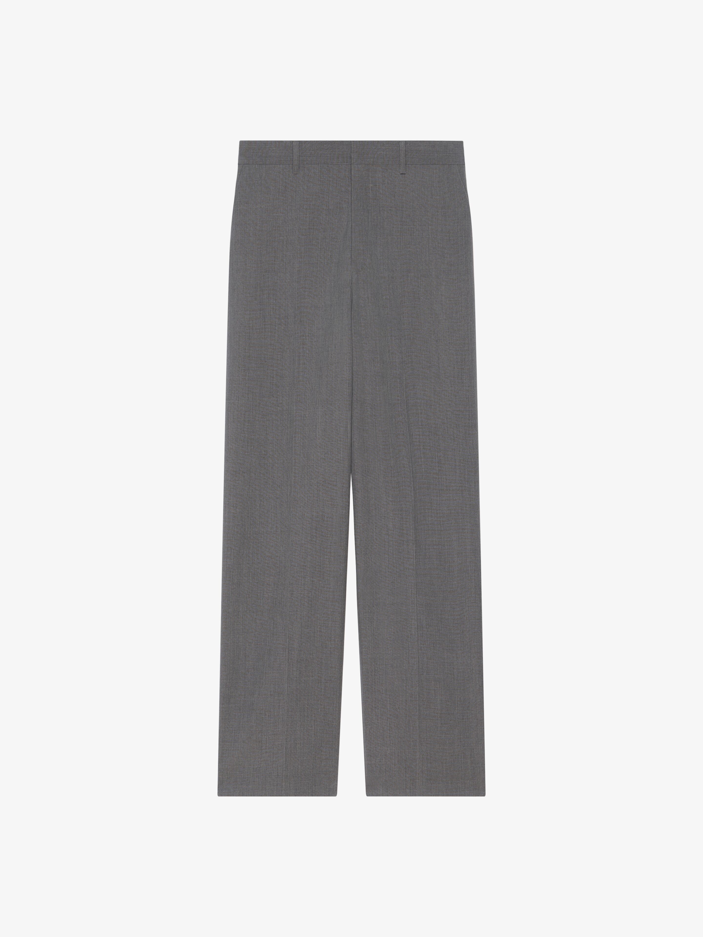 Givenchy - Pantalon Extra Large En Laine - Gris - pour Homme - Taille : 48