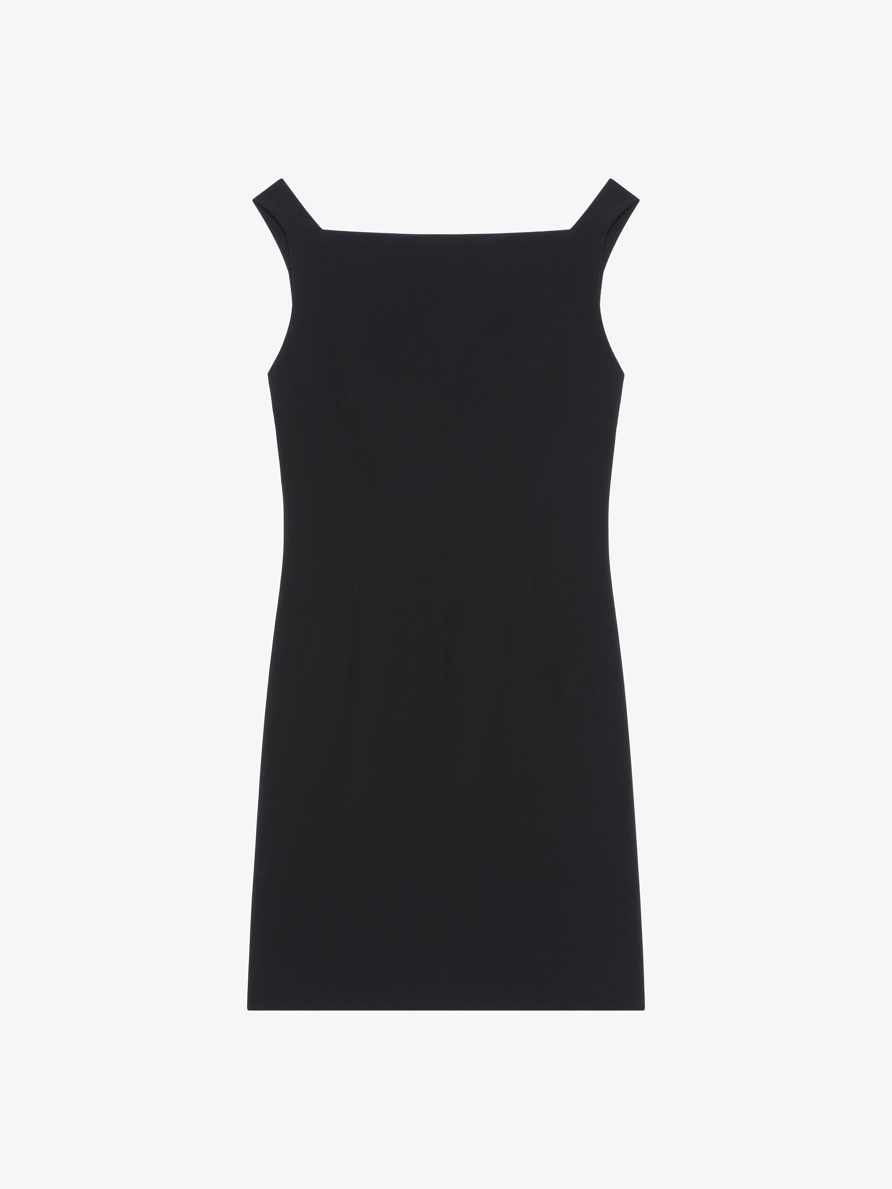 Shop Givenchy Dress In Crepe And Satin In Black